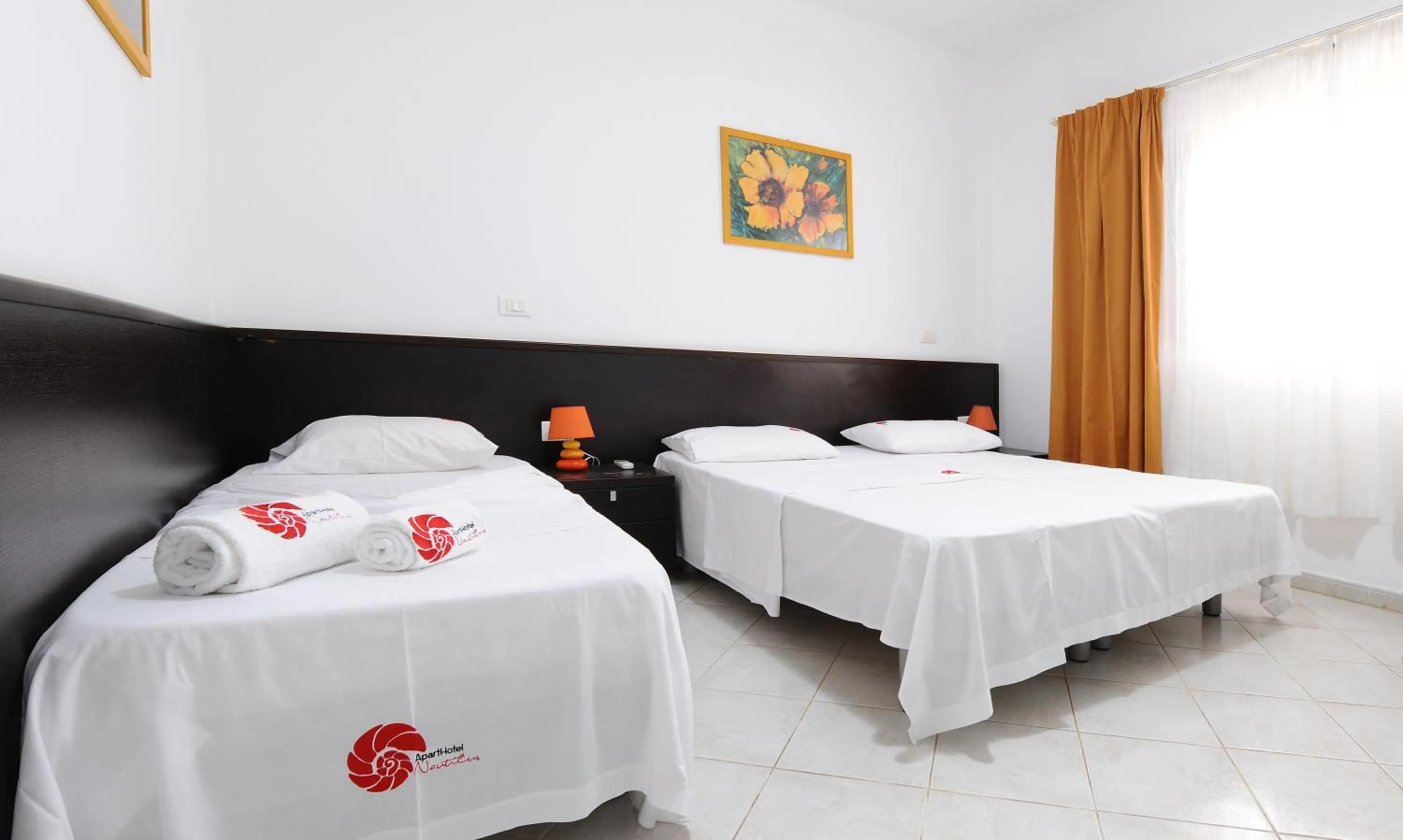 Bed in Nautilus Aparthotel