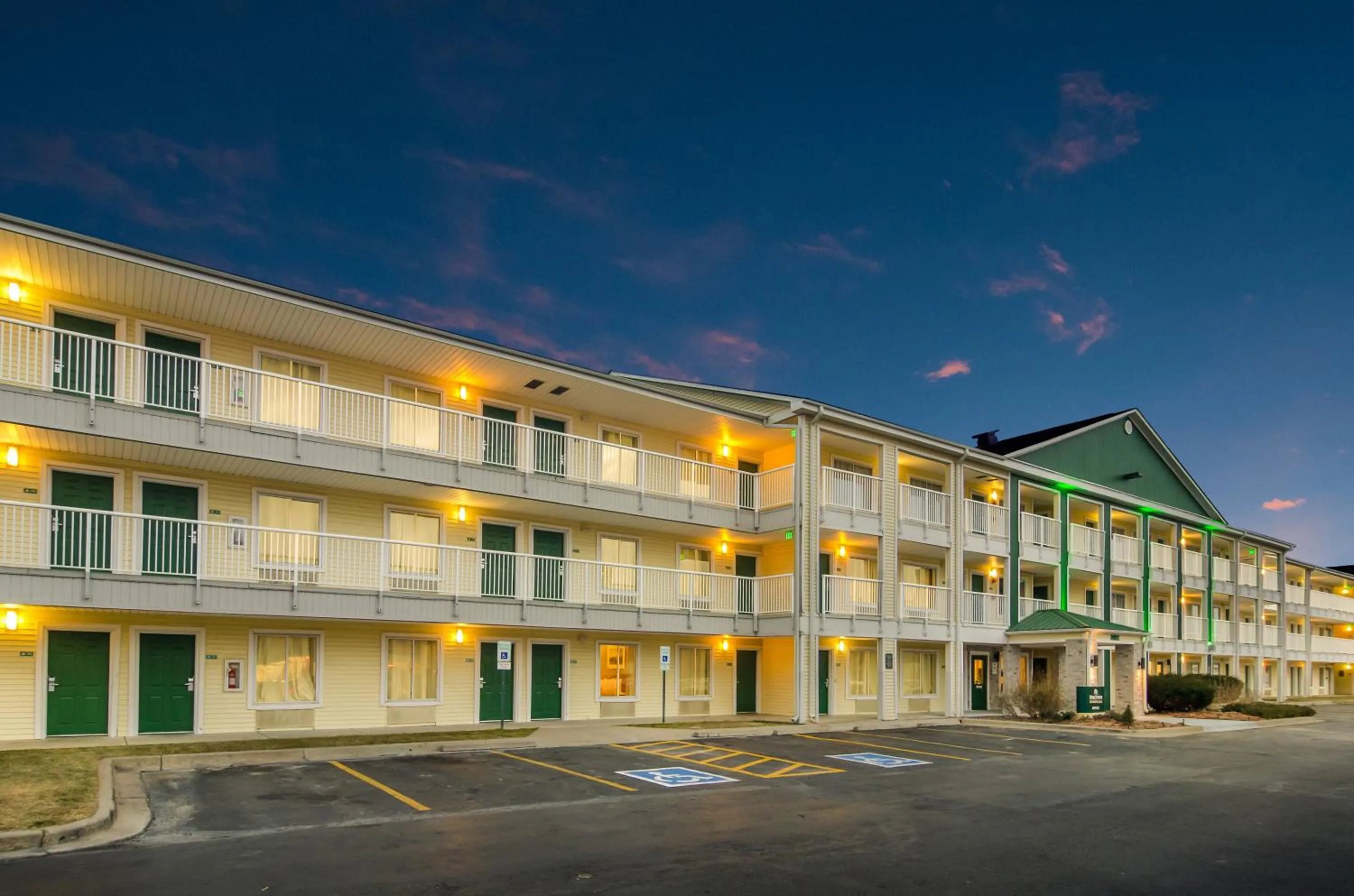 Property building in HomeTowne Studios by Red Roof Denver - Glendale/ Cherry Creek