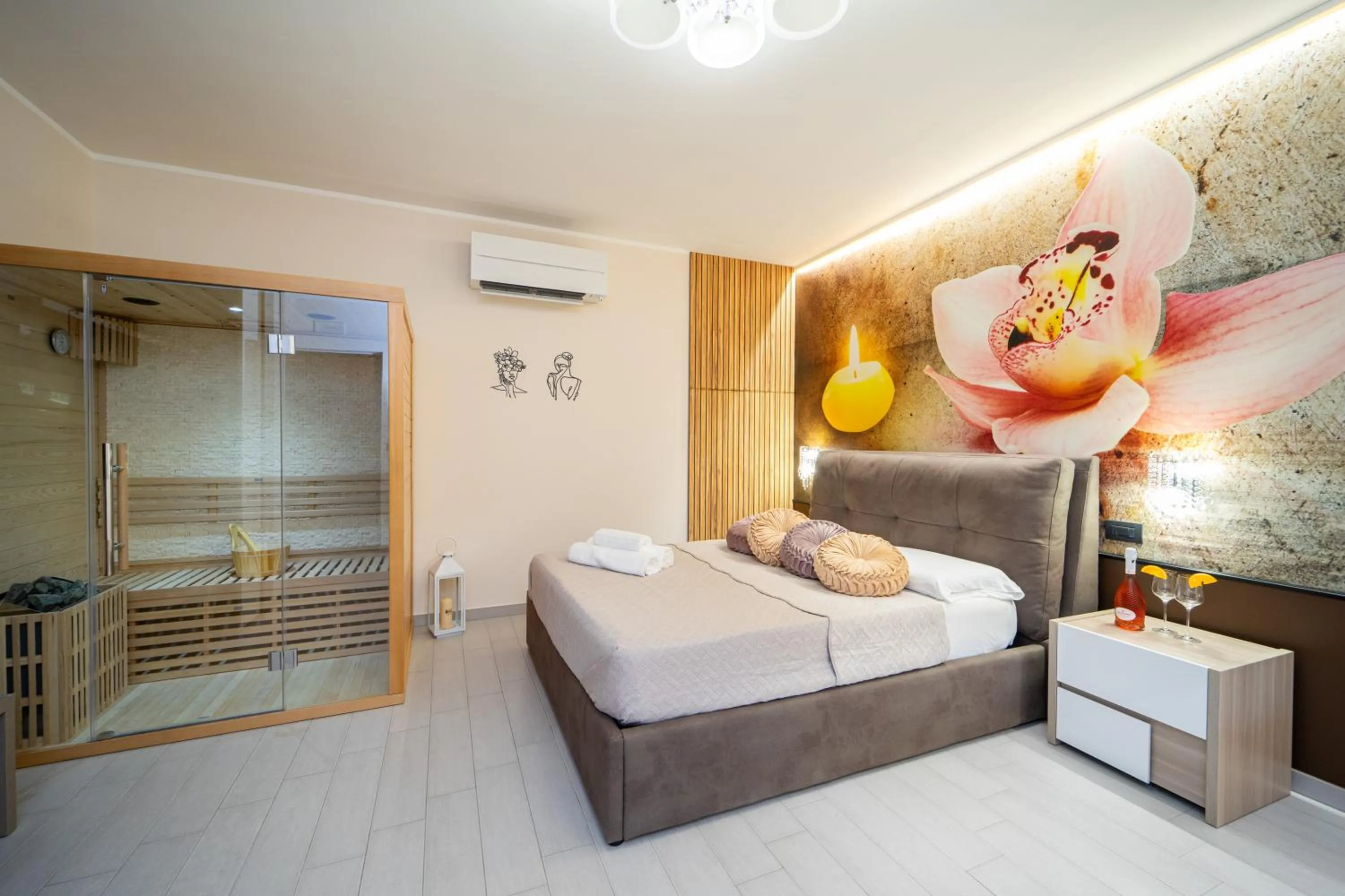 Bed in B&B Golden House & spa