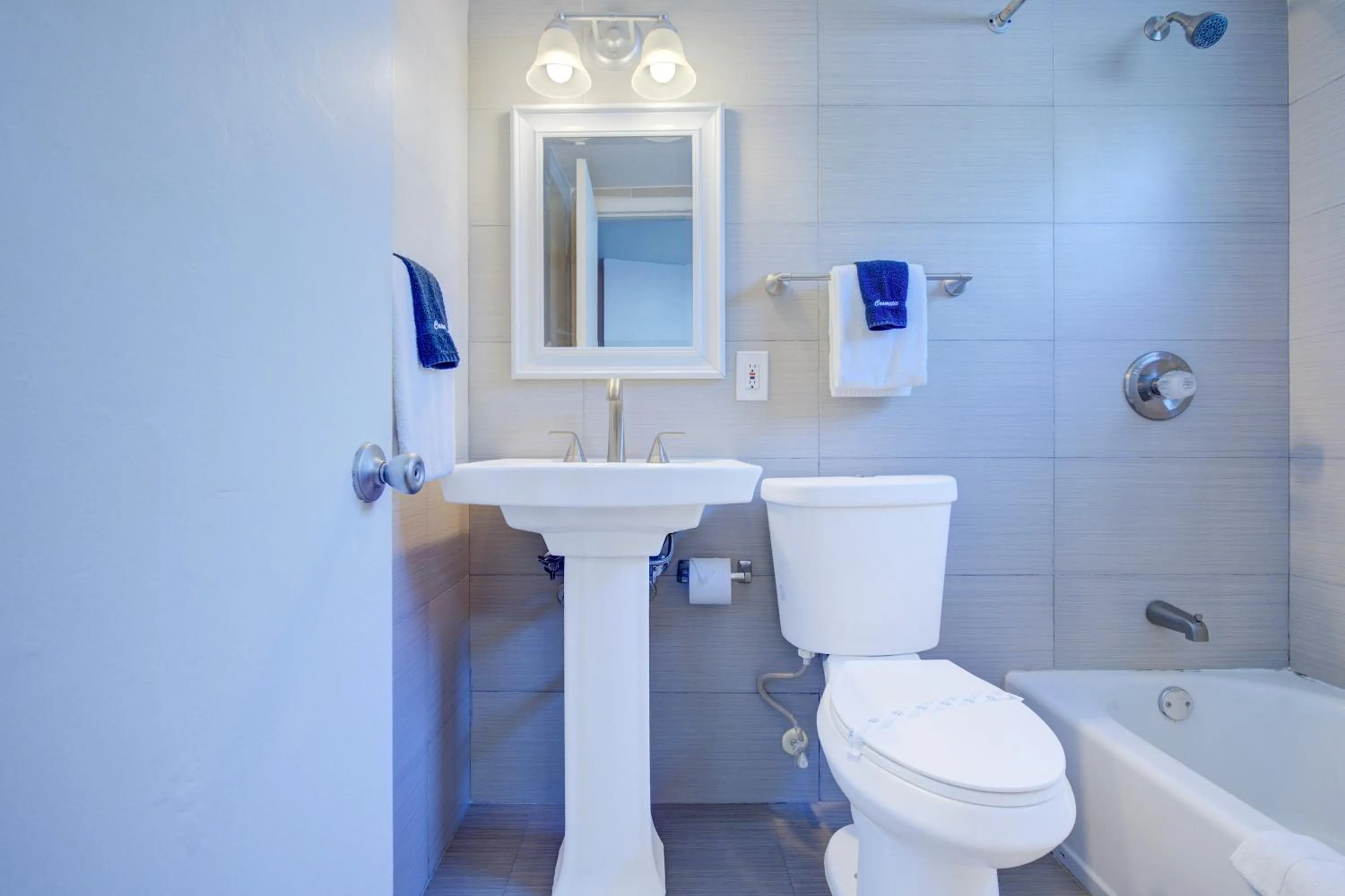 Bathroom in Leeward Motel By Capital O North Miami Beachside