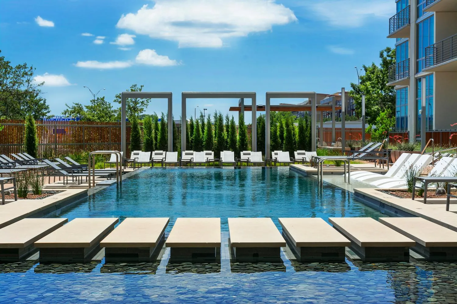 Pool view in Mint House Dallas - Victory Park