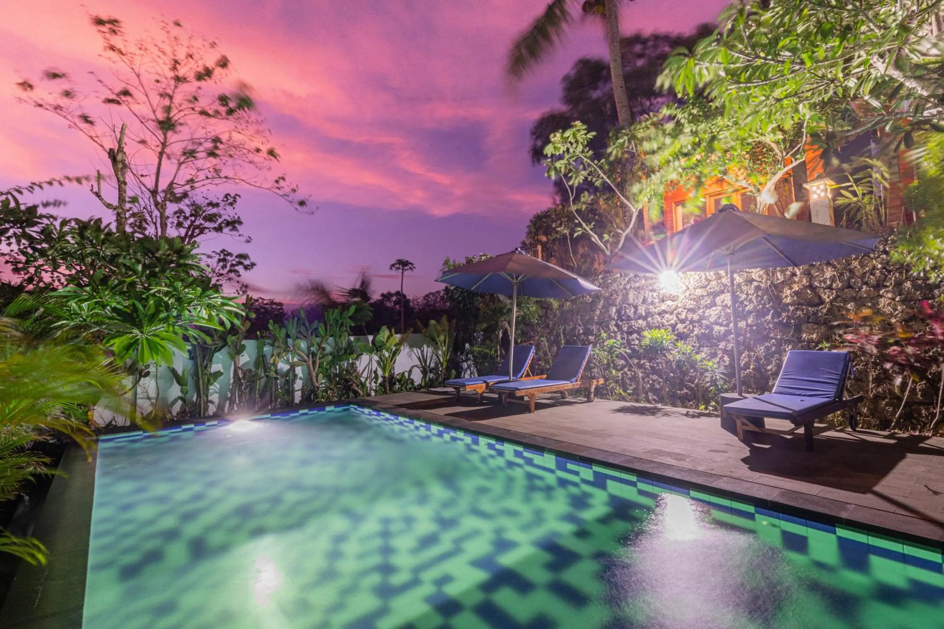 Sunset in Bhavana Cottage