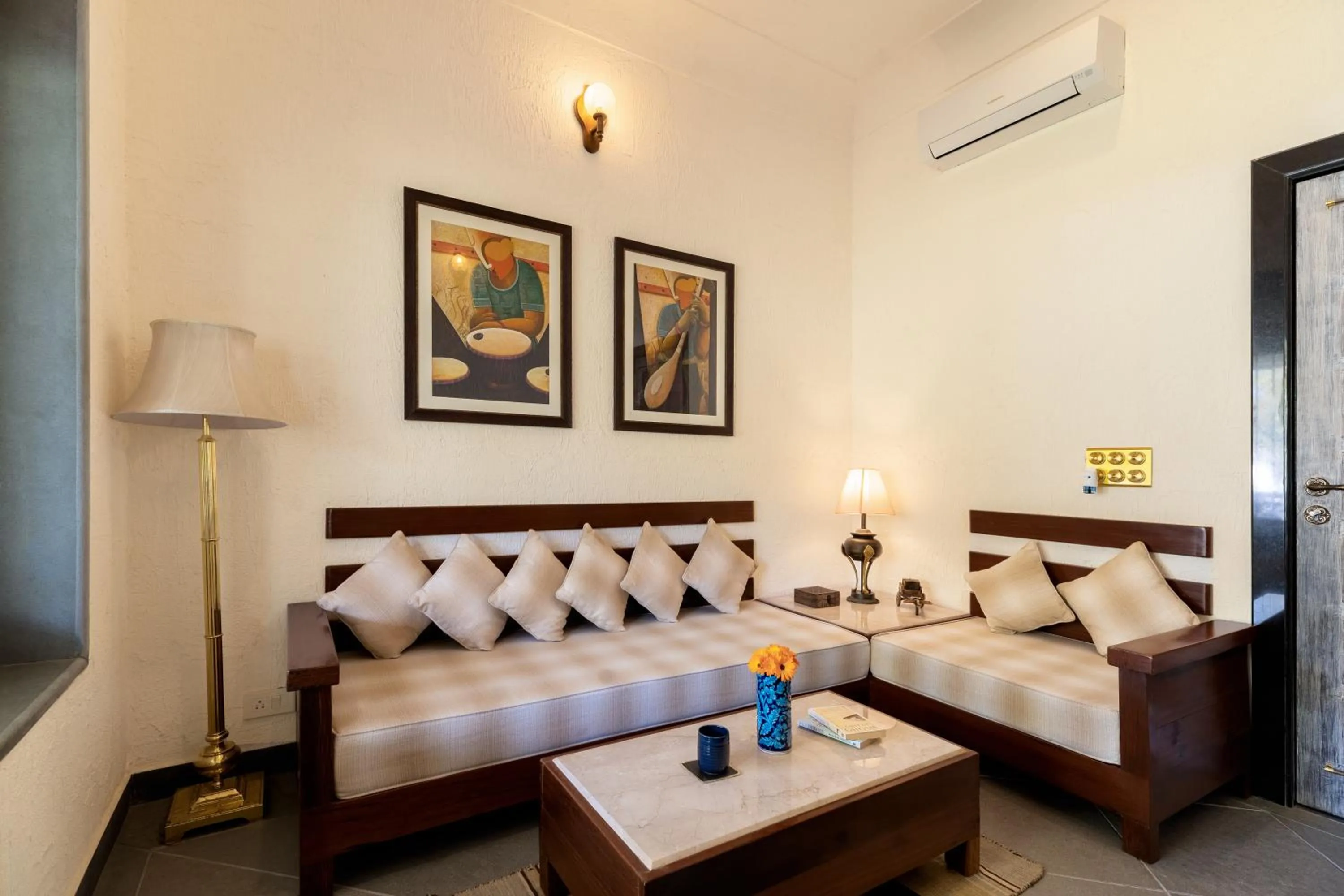 Bed in Vatsalya Vihar - A Luxury Pool Villas Resort