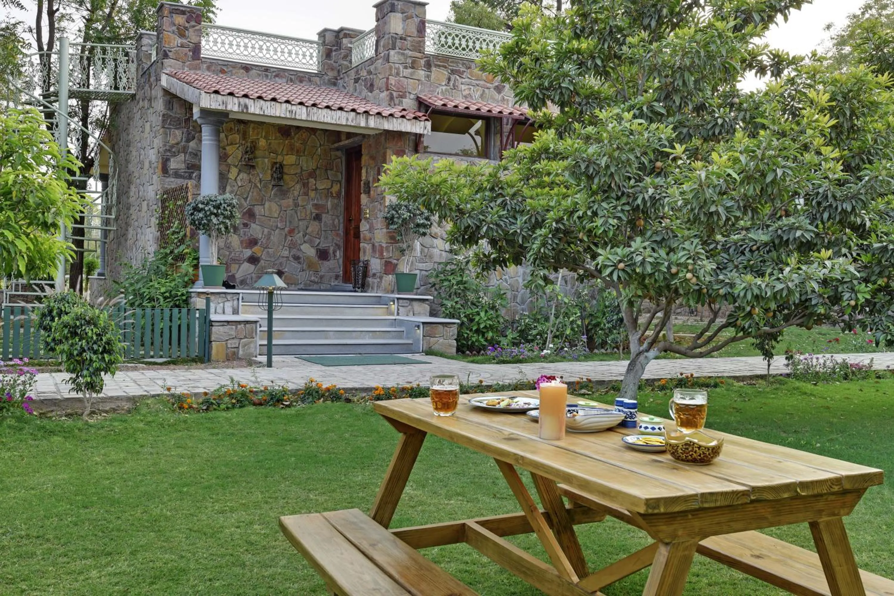 Garden view in Vatsalya Vihar - A Luxury Pool Villas Resort