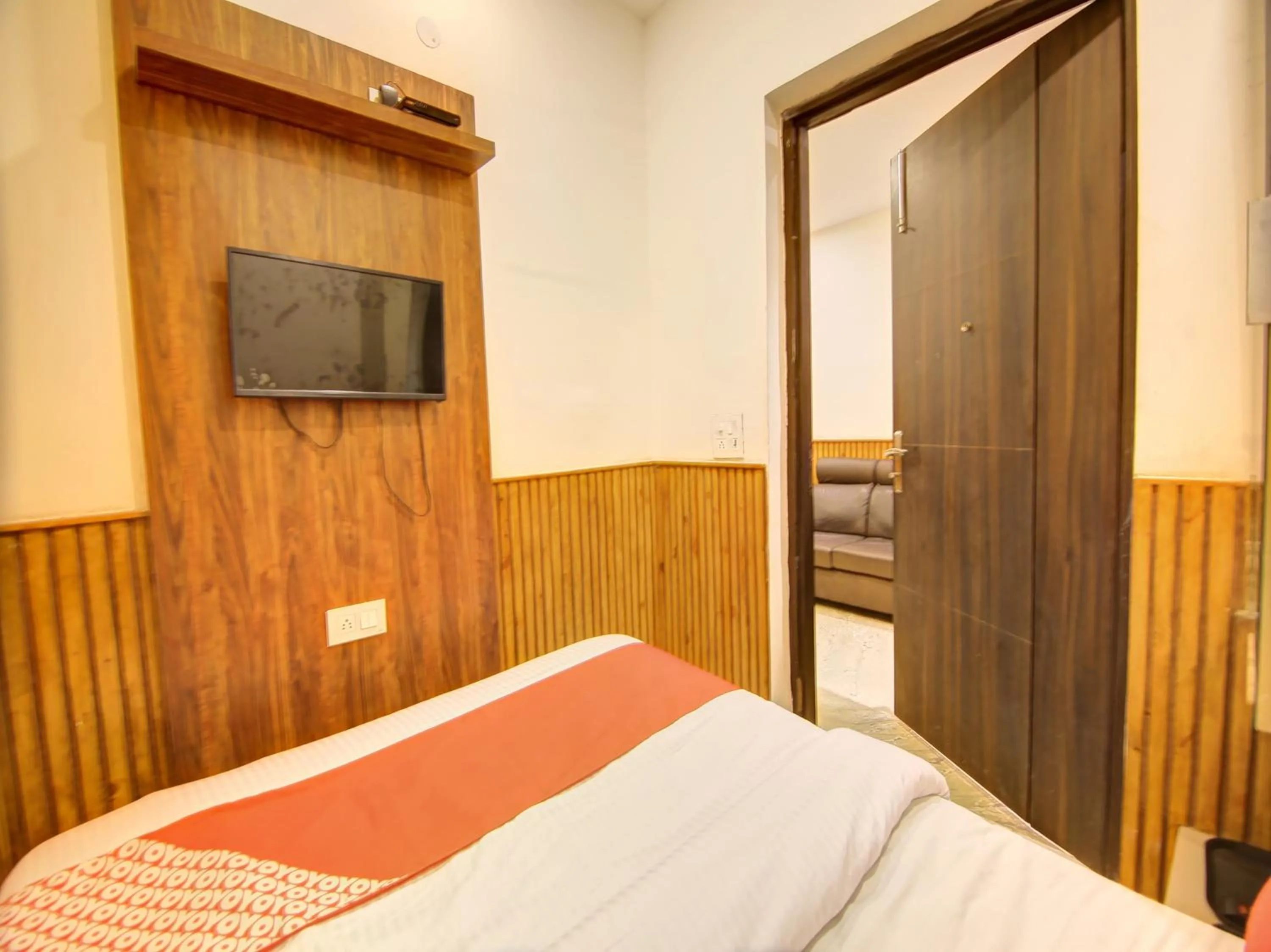 Bedroom, Bed in Hotel O Shri Sai