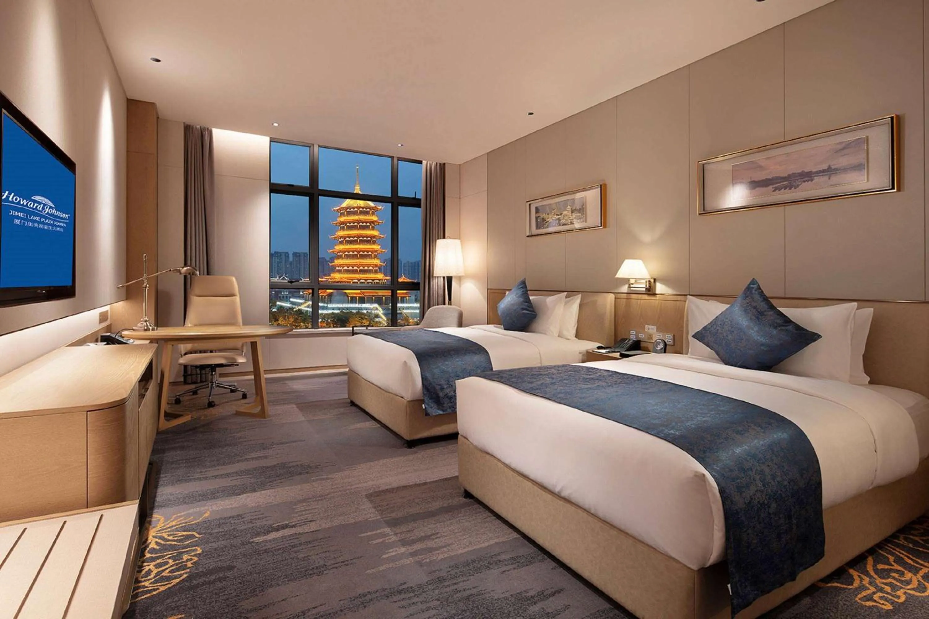 Photo of the whole room, Bed in Howard Johnson by Wyndham Jimei Lake Plaza Xiamen