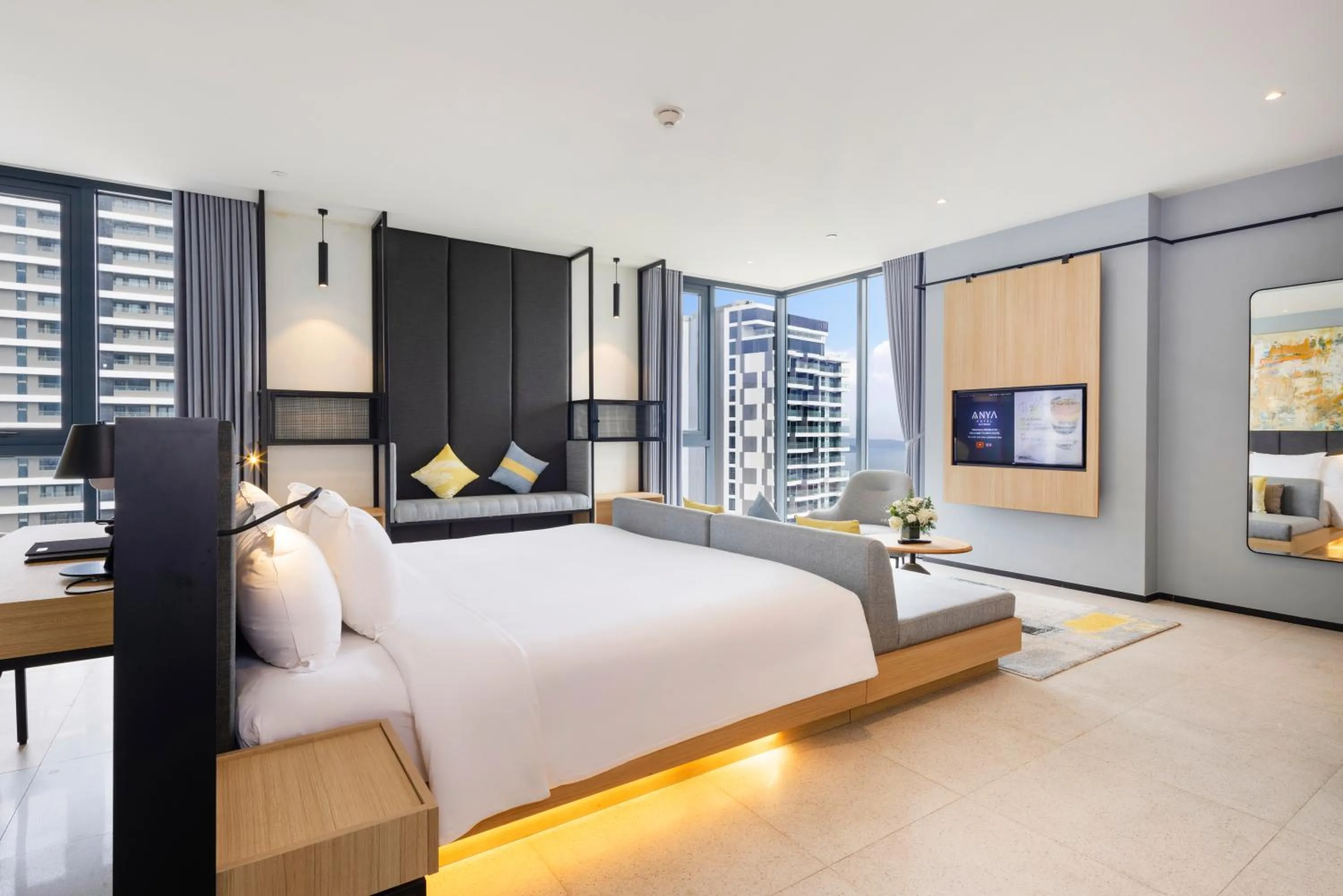 Bedroom, Bed in Anya Beach Hotel Quy Nhon