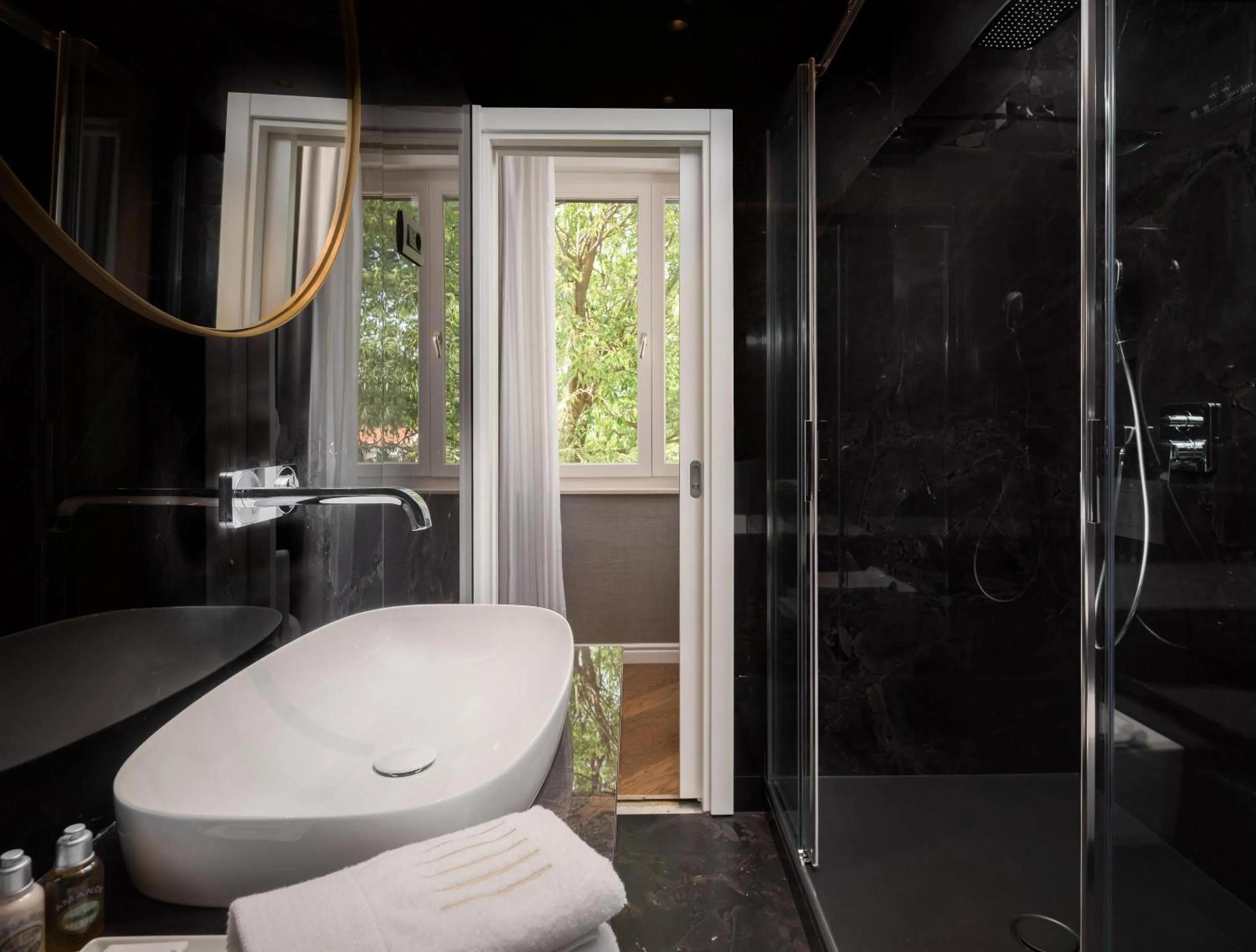 Shower in Five Elements Luxury Rooms