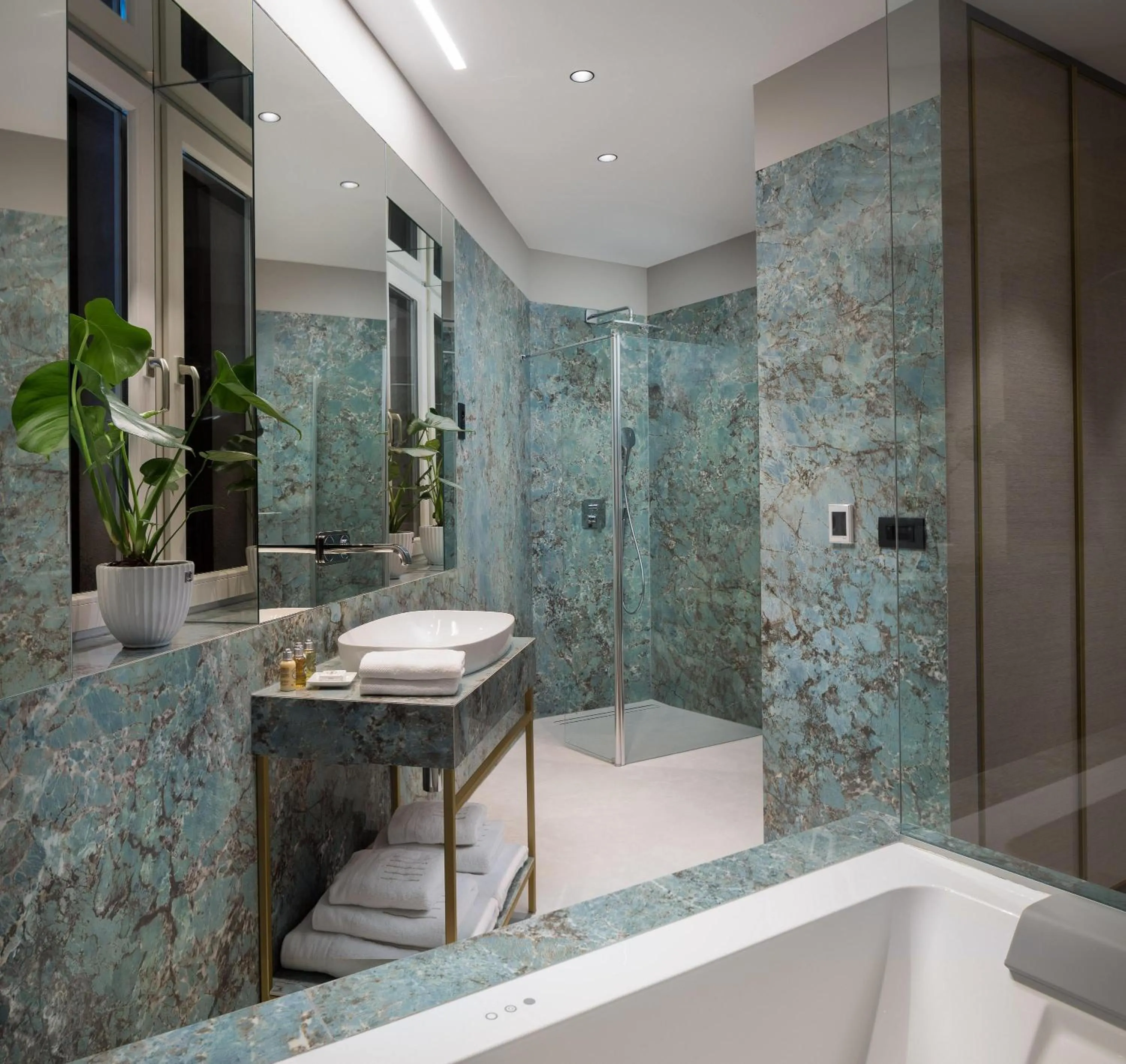Shower in Five Elements Luxury Rooms