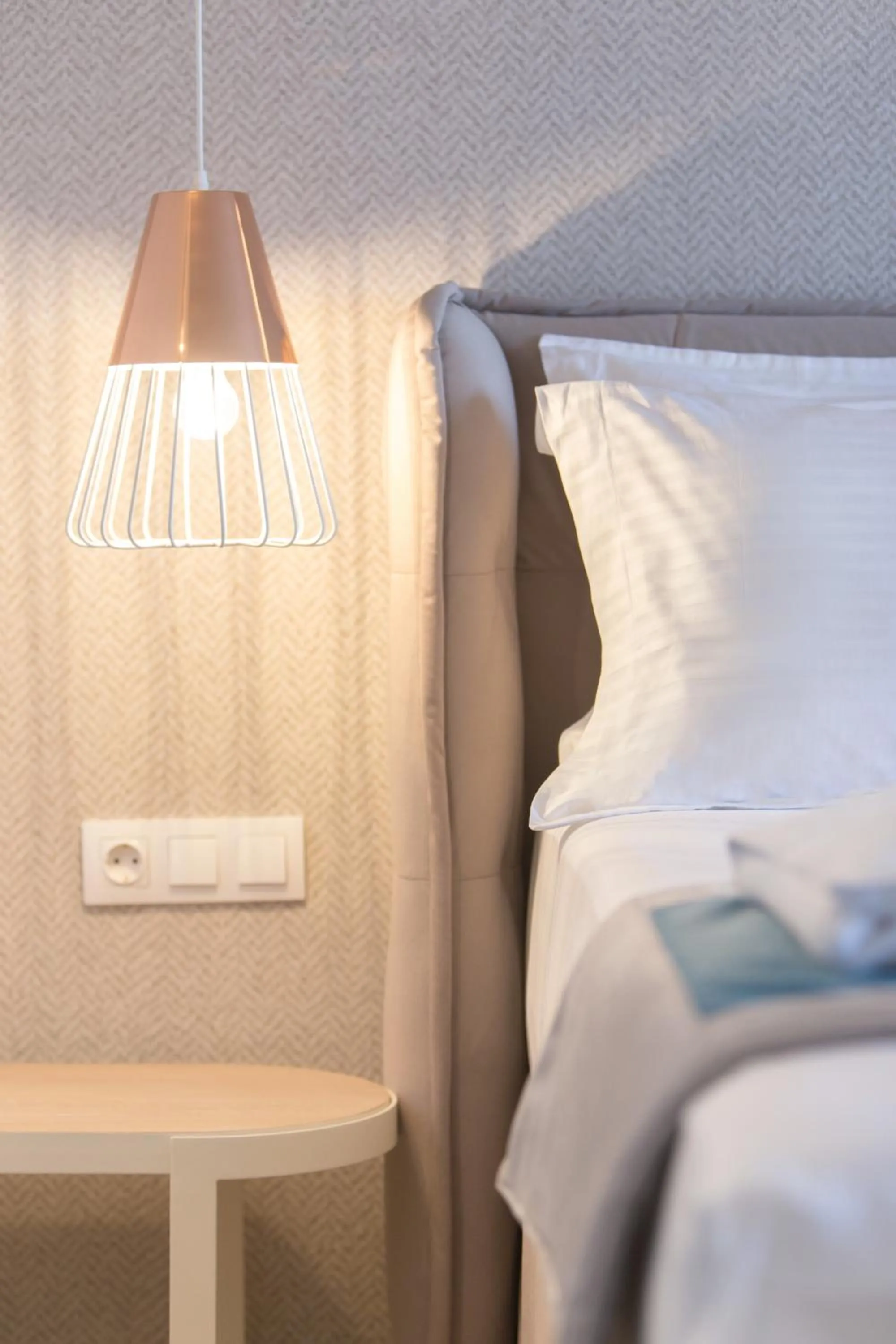 Decorative detail, Bed in Iliomagic Luxury Suites Thassos