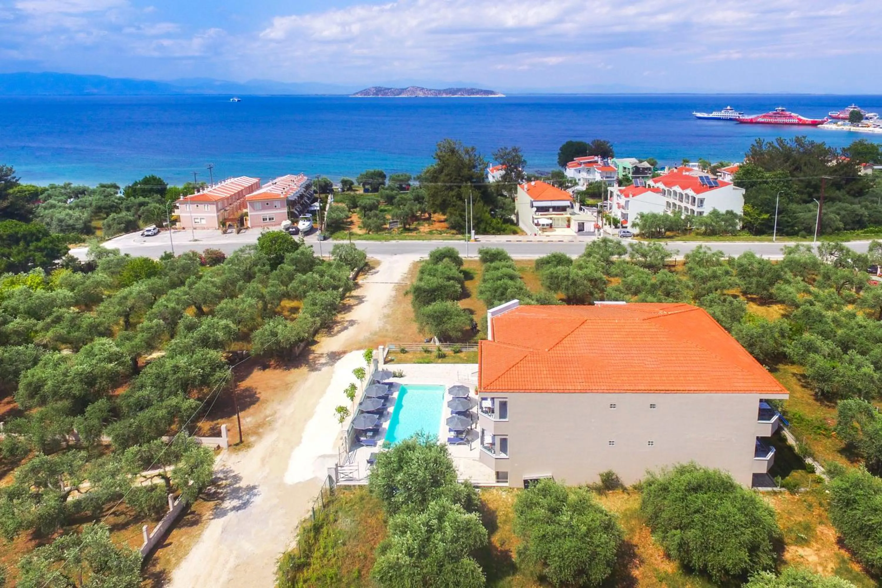 Bird's eye view in Iliomagic Luxury Suites Thassos