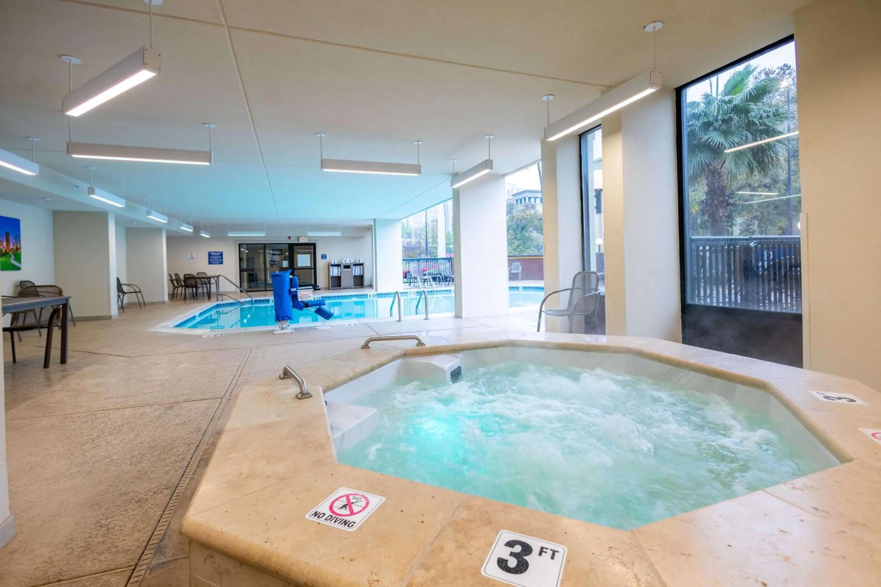 Pool view in Drury Inn & Suites Houston Galleria