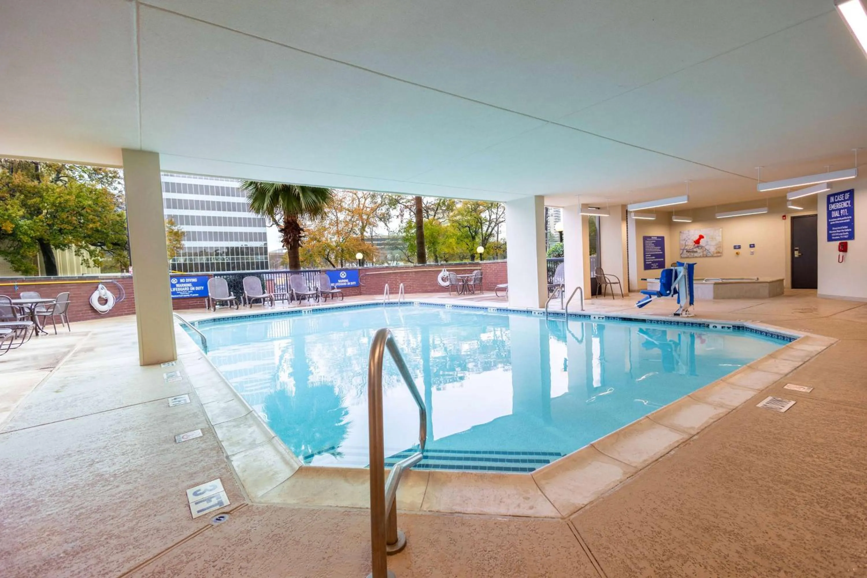 Pool view in Drury Inn & Suites Houston Galleria