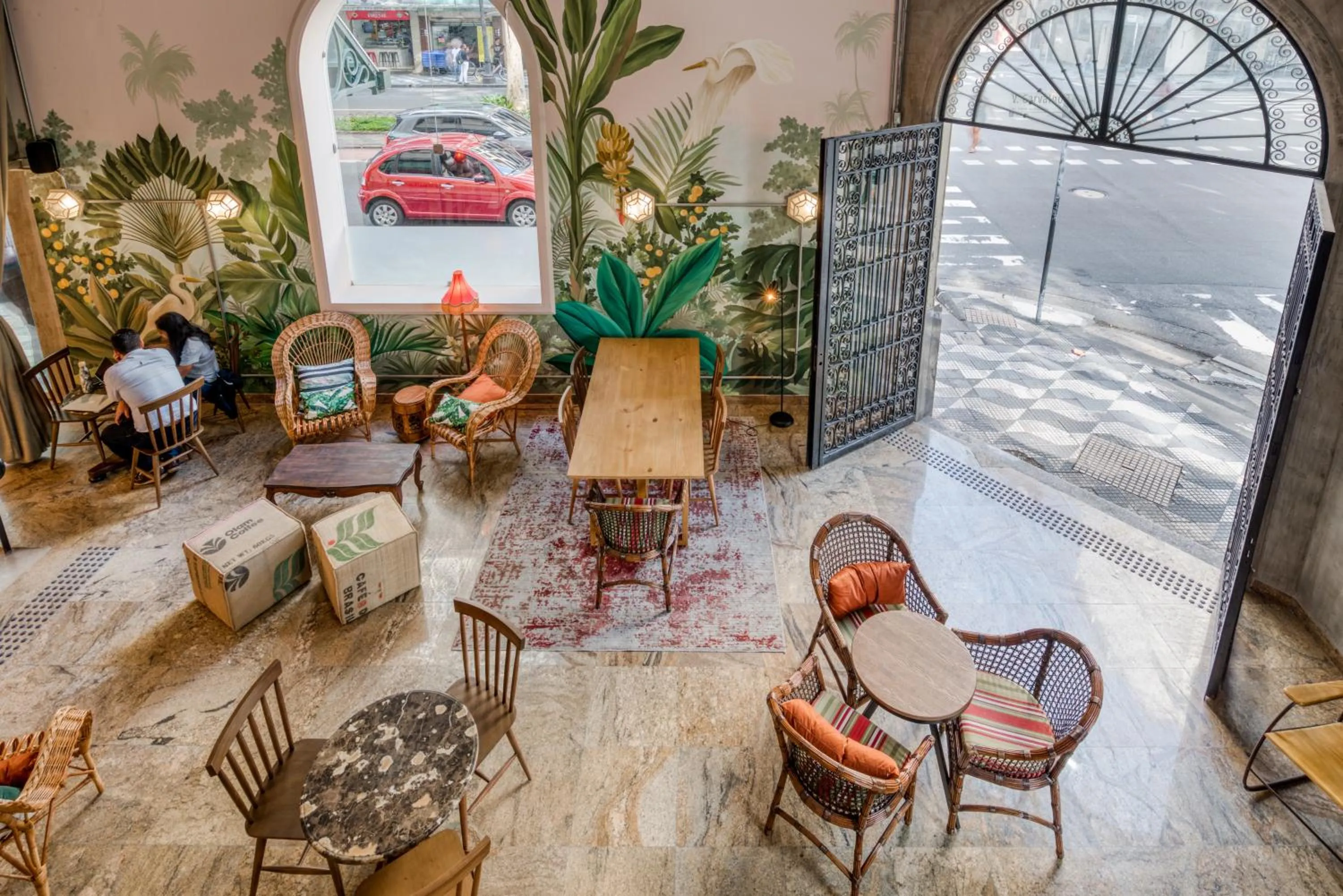 Seating area in Selina Aurora Sao Paulo