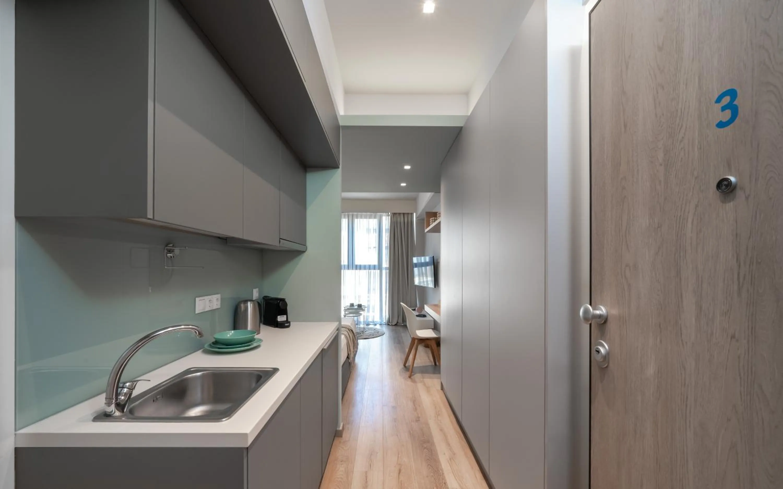 kitchen in Kolokotroni Lofts Syntagma