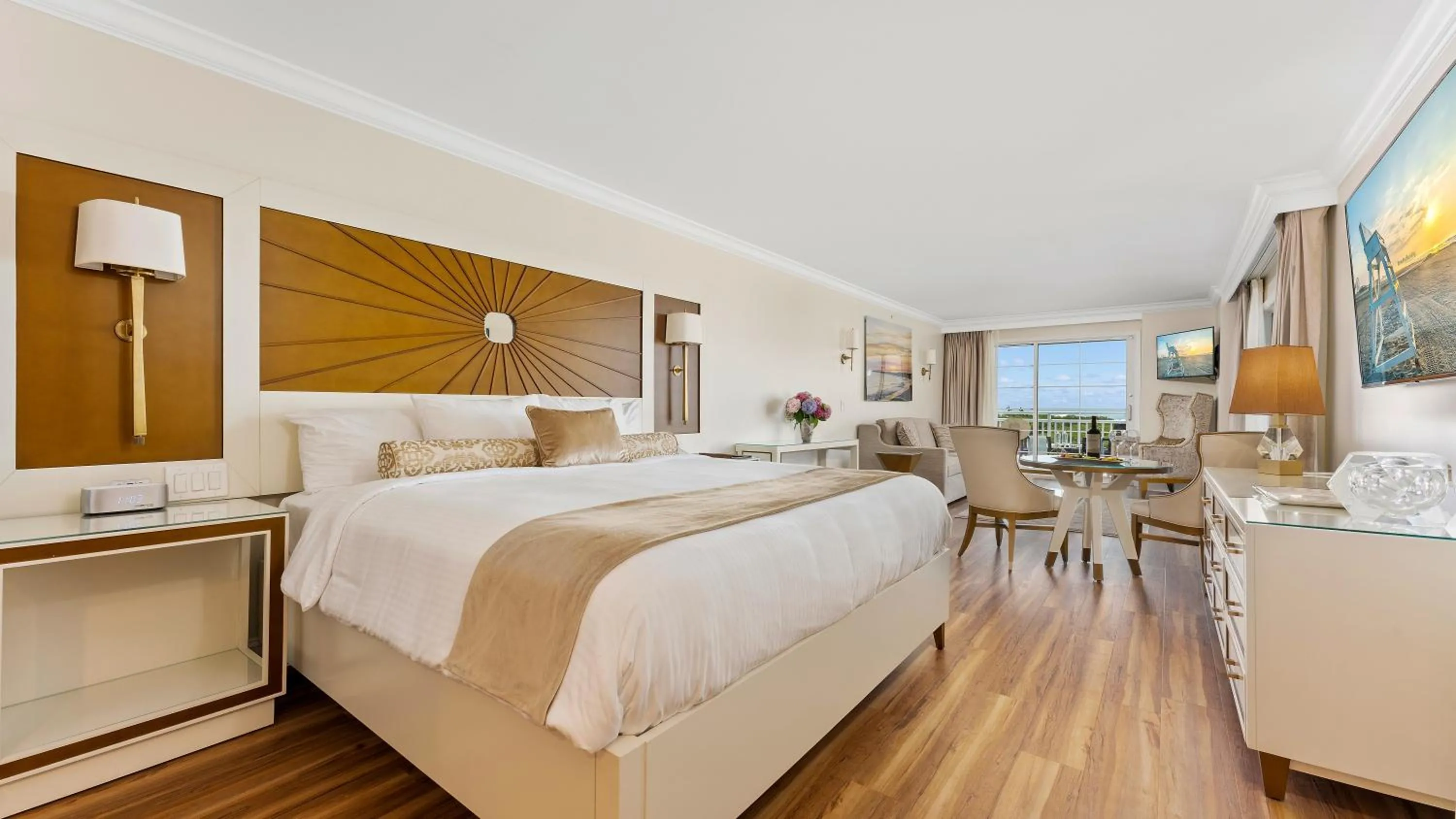 Bed in La Mer Beachfront Resort