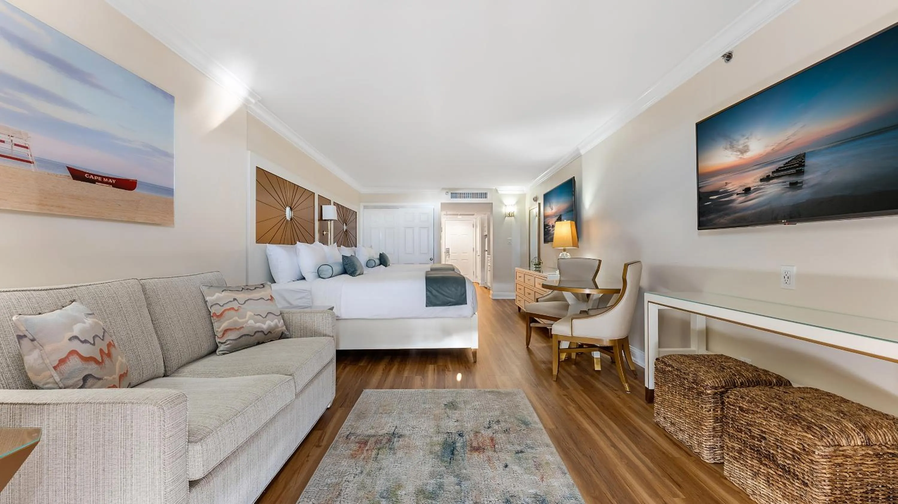 Bed in La Mer Beachfront Resort