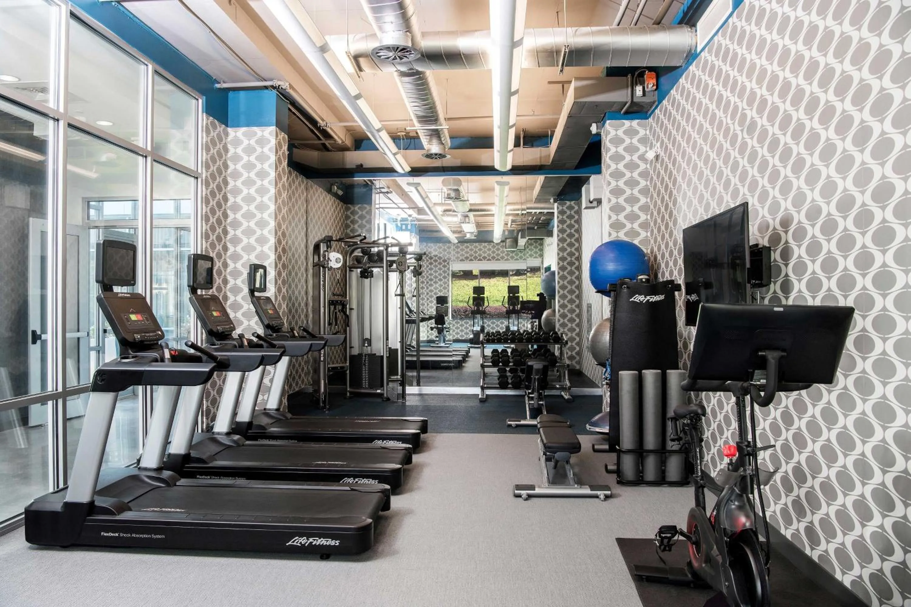 Fitness centre/facilities in Aloft Charlotte Ballantyne