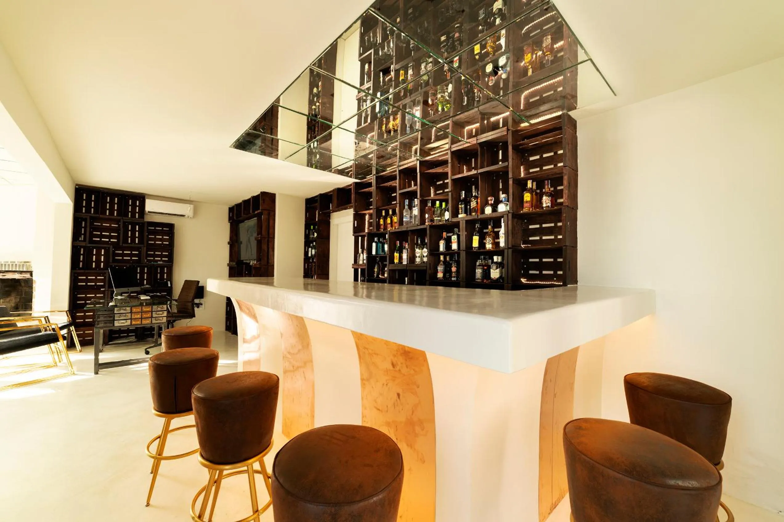 Lobby or reception in OM Hotels