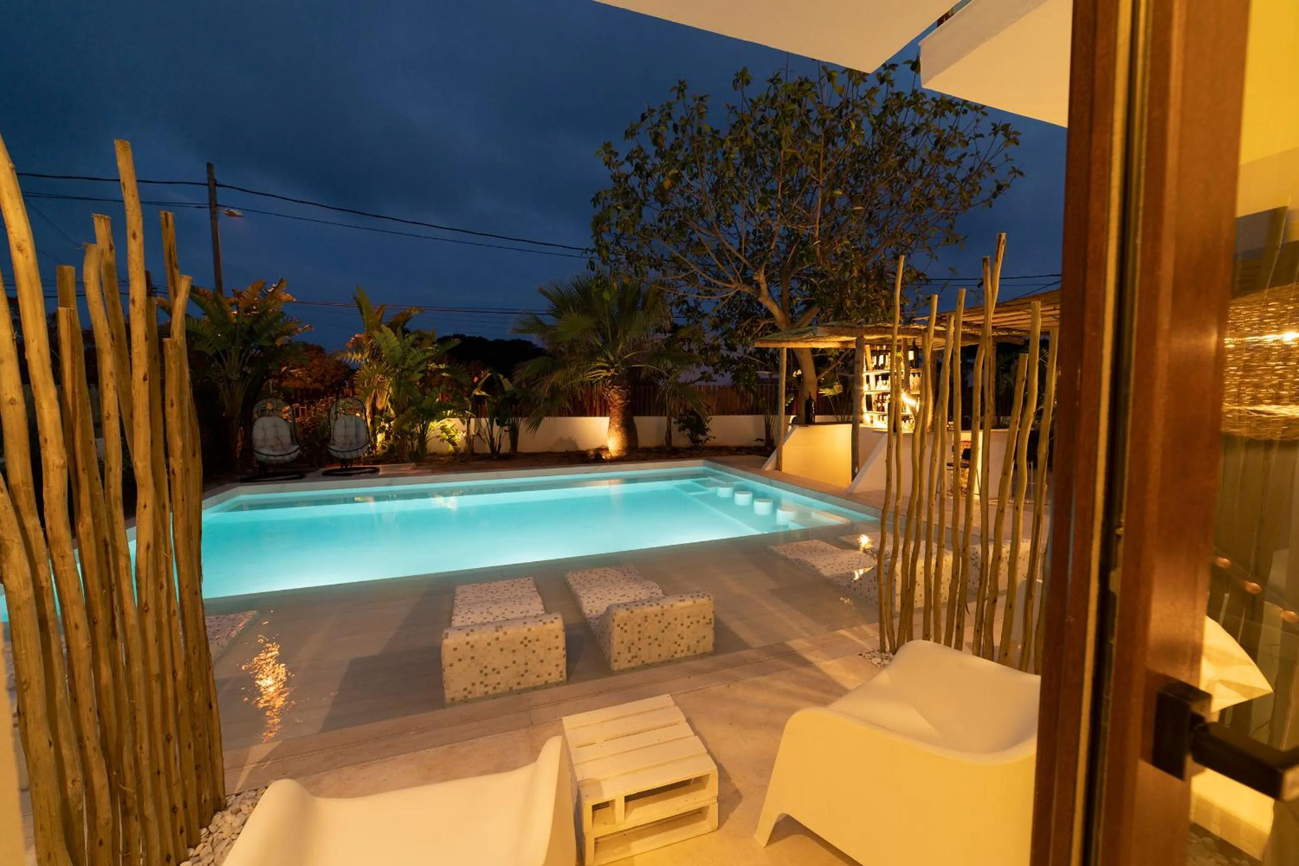 Pool view in OM Hotels