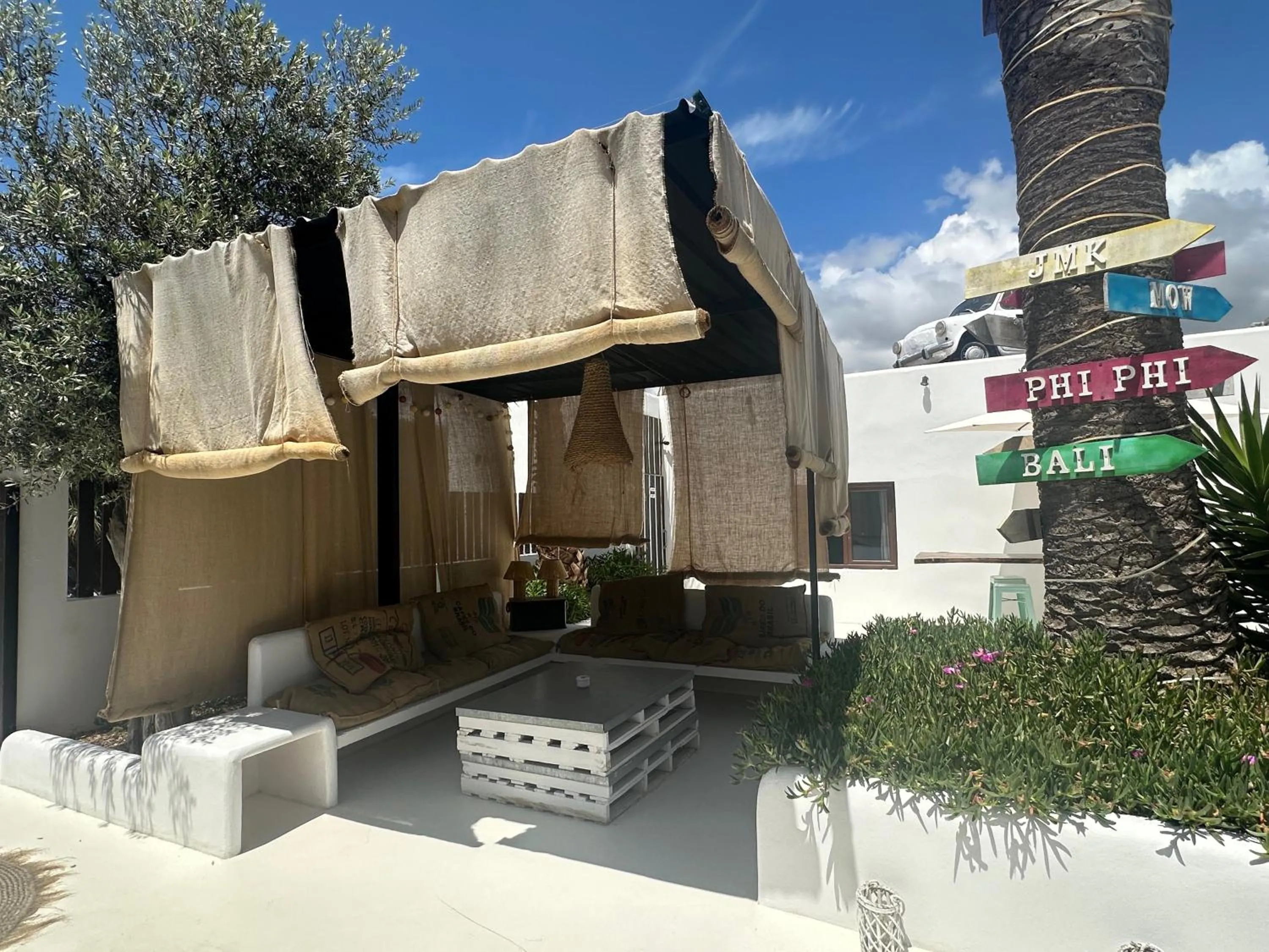 Seating area in OM Hotels