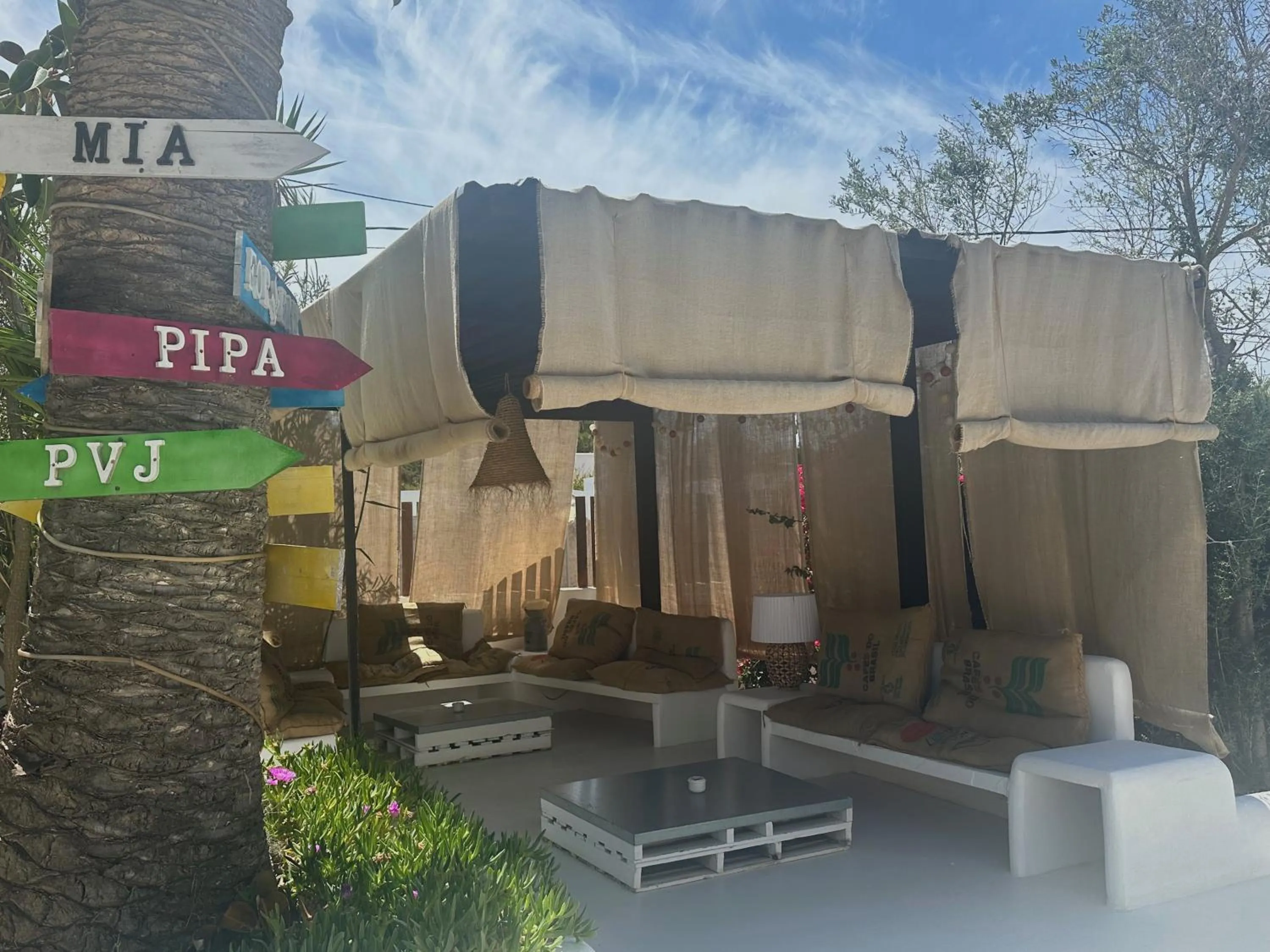 Seating area in OM Hotels