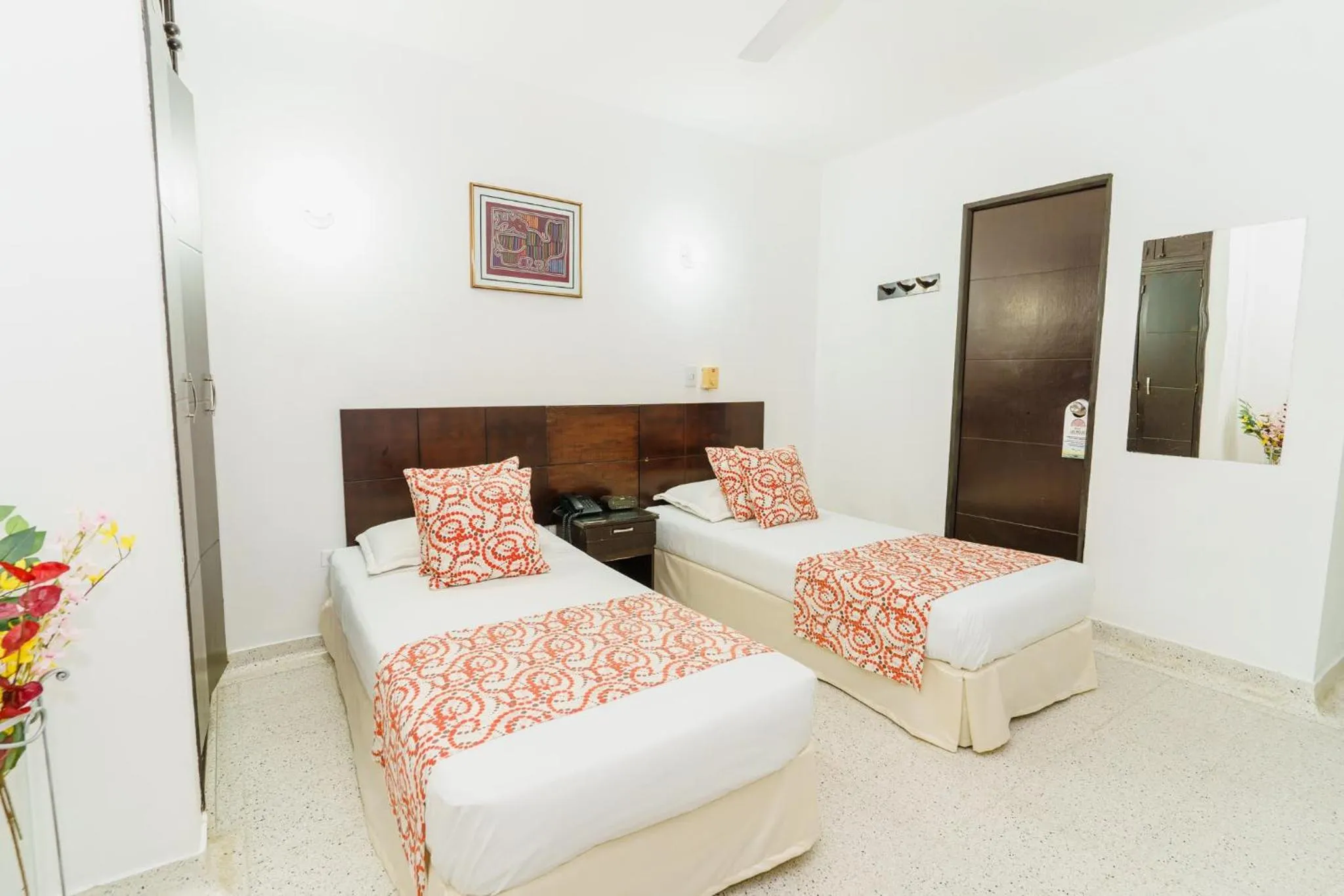 air conditioner, Bed in Hotel Las Molas