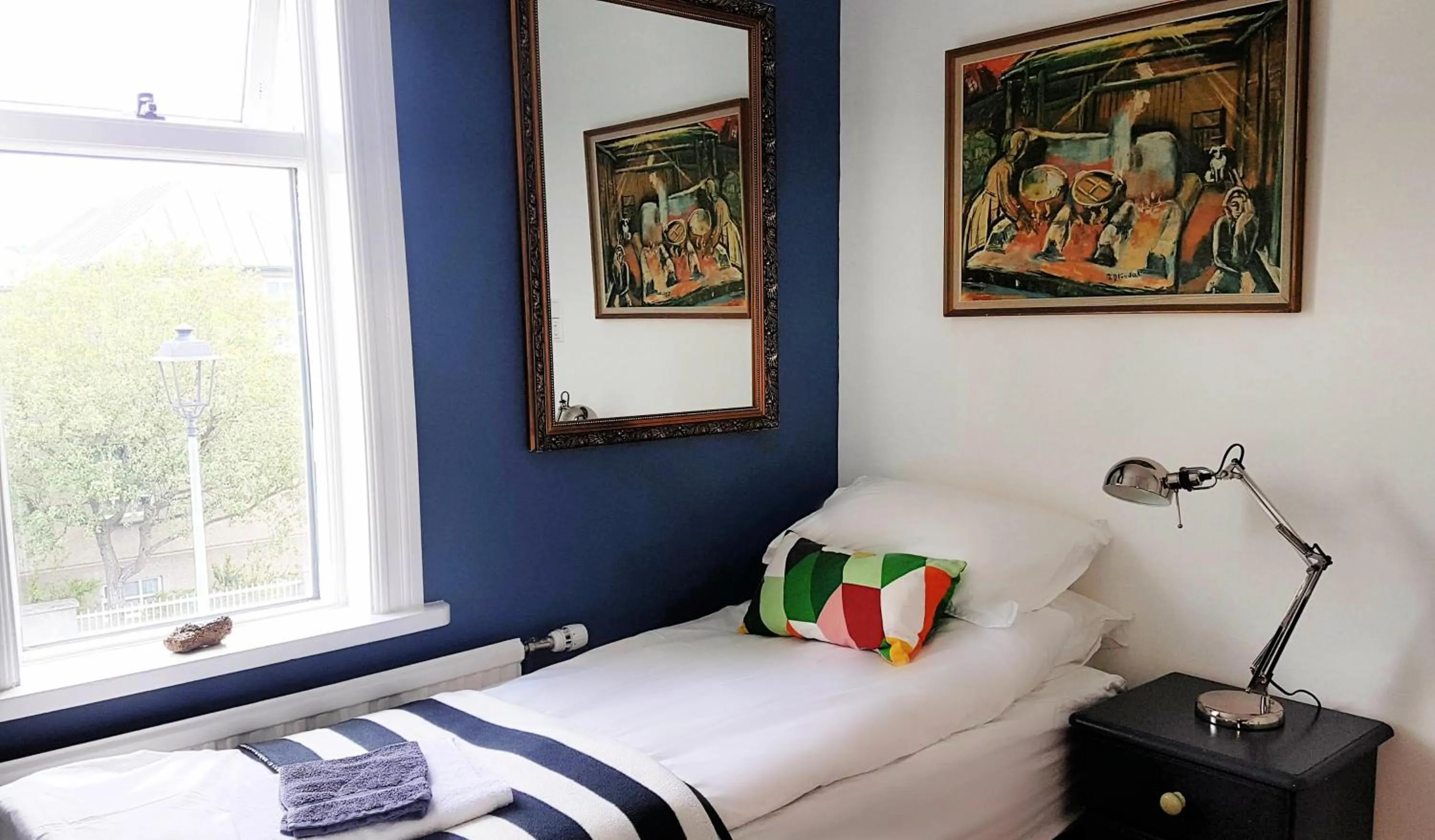 Bed in Refurinn Reykjavik Guesthouse