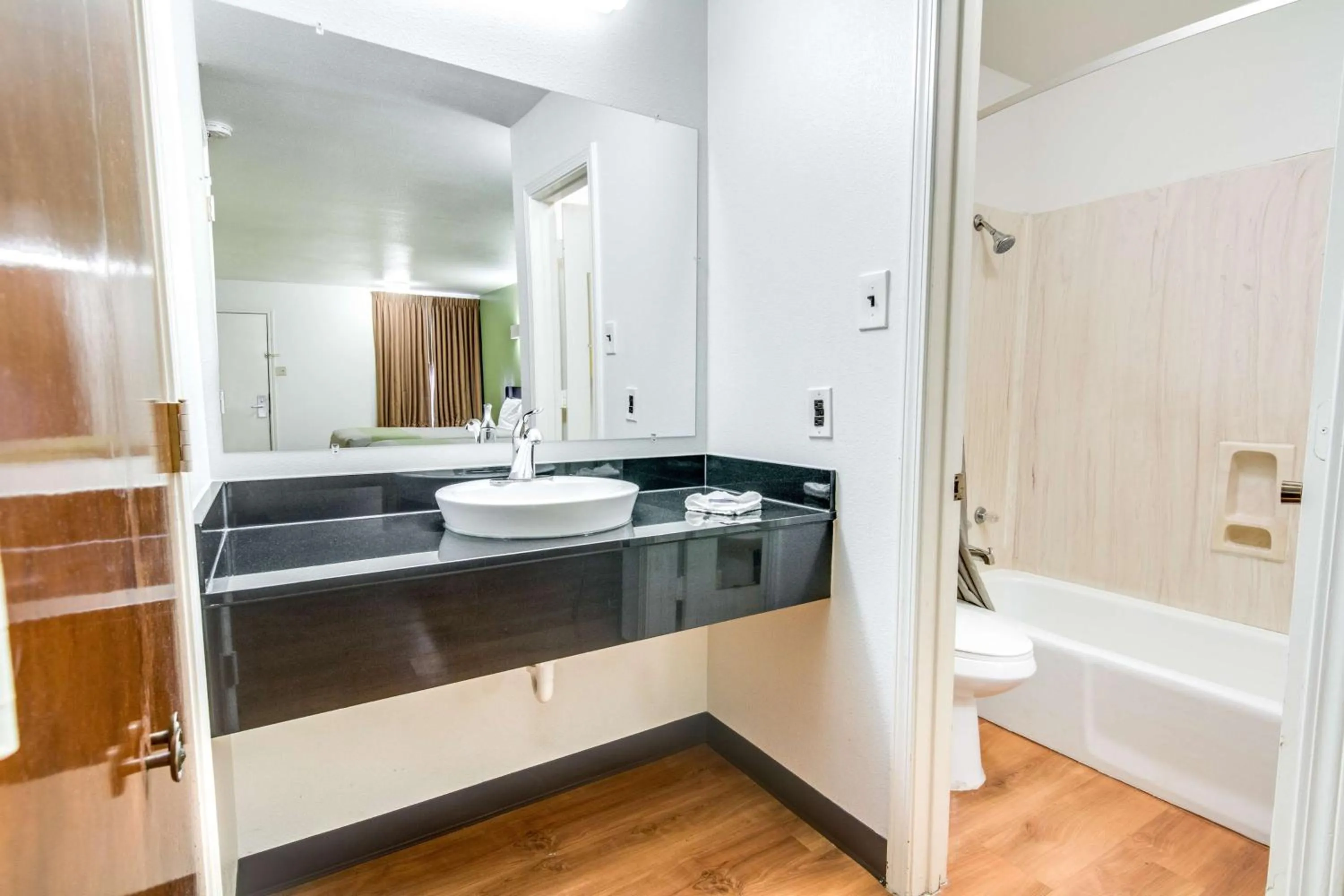 Shower in Motel 6-Longview, TX - North