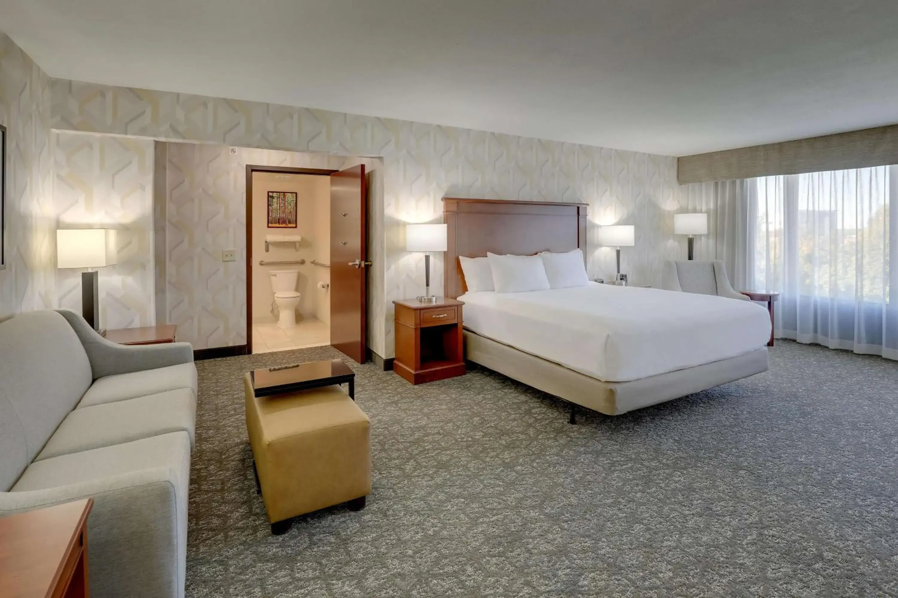 Superior King Room with Sofa Bed - Accessible, Tub in Drury Inn & Suites Charlotte University Place Superior King Room with Sofa Bed - Accessible, Tub in Drury Inn & Suites Charlotte University Place