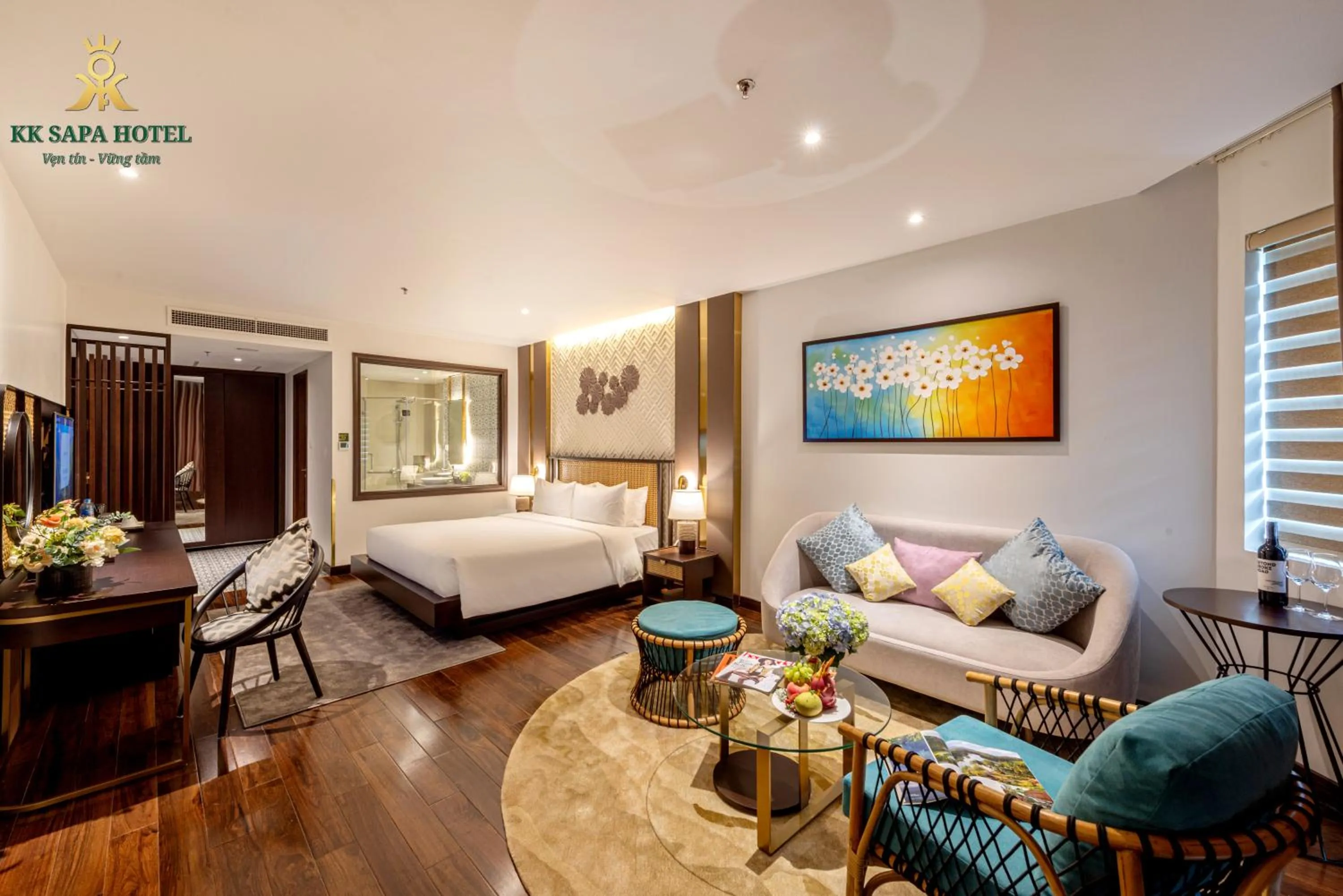 Bedroom, Bed in KK Sapa Hotel