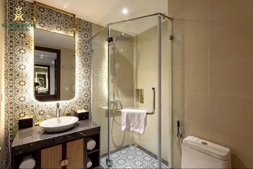 Bathroom in KK Sapa Hotel
