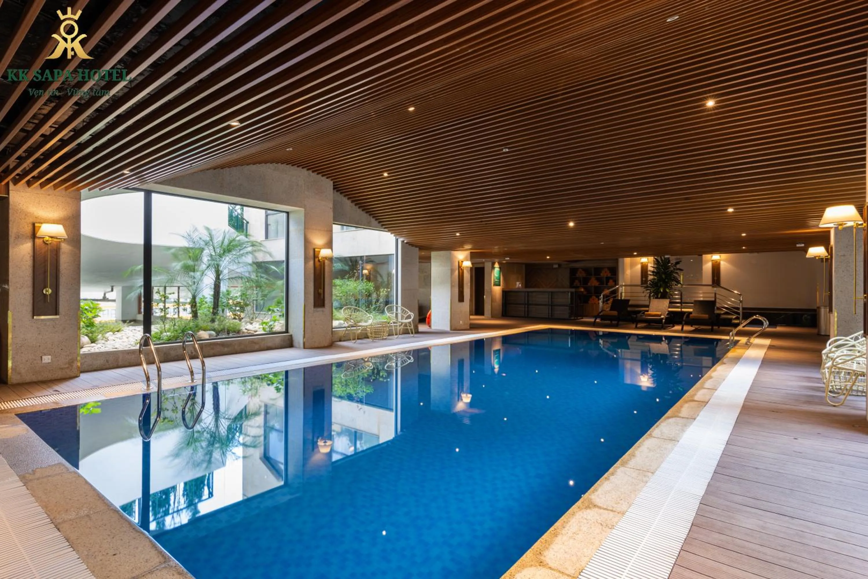 Swimming pool in KK Sapa Hotel