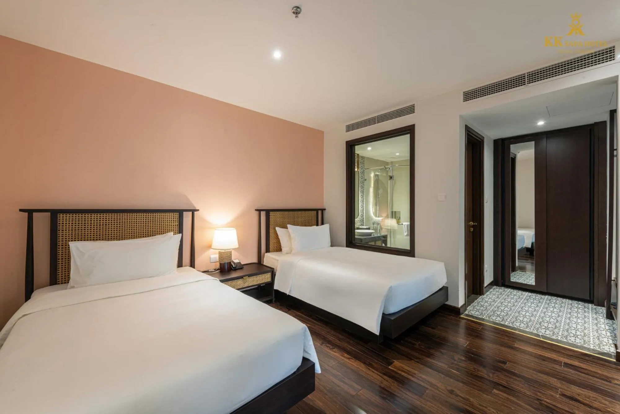 Bed in KK Sapa Hotel