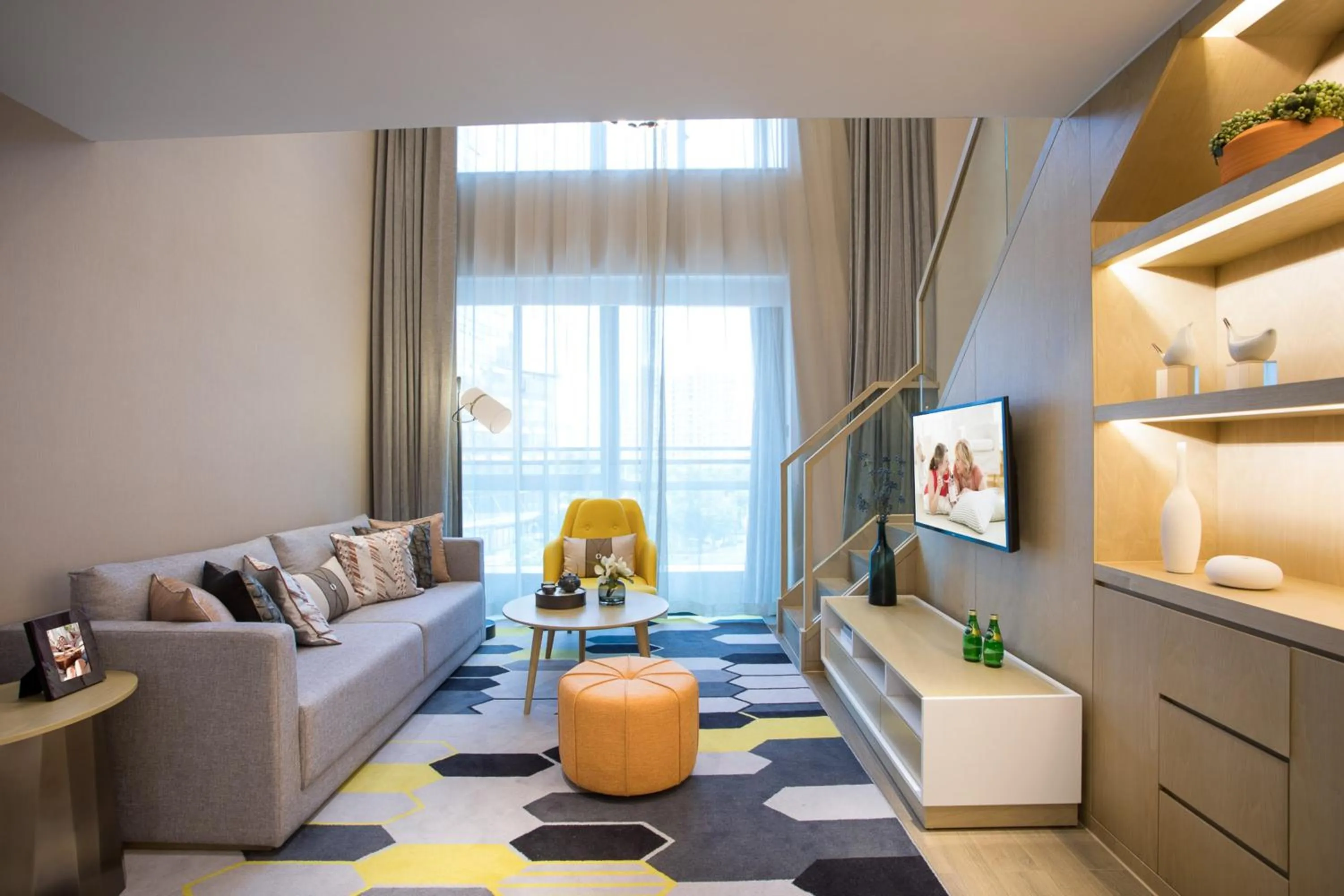 Living room in Citadines Keqiao Shaoxing