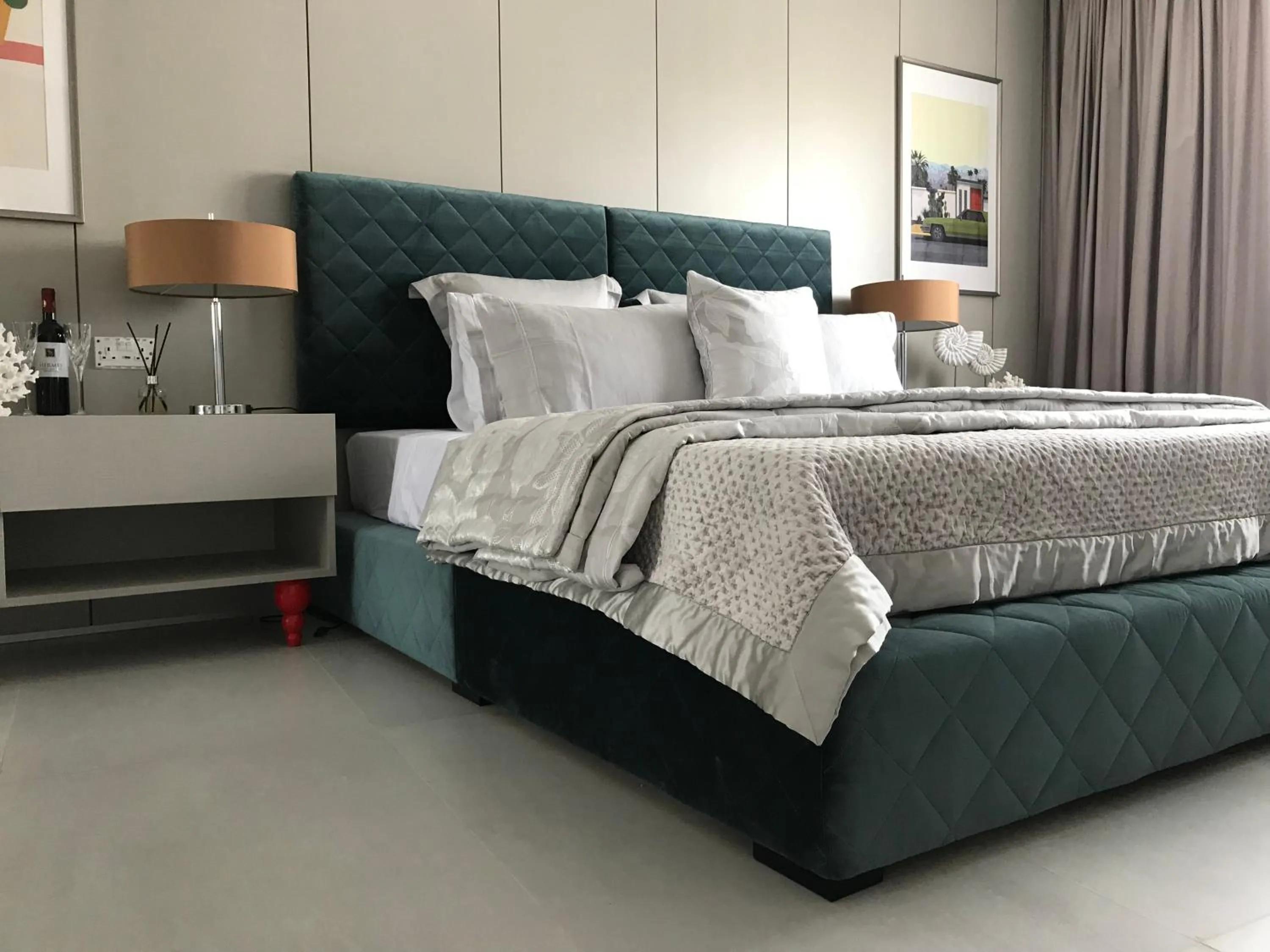 Bed in Levante Holiday Apartments