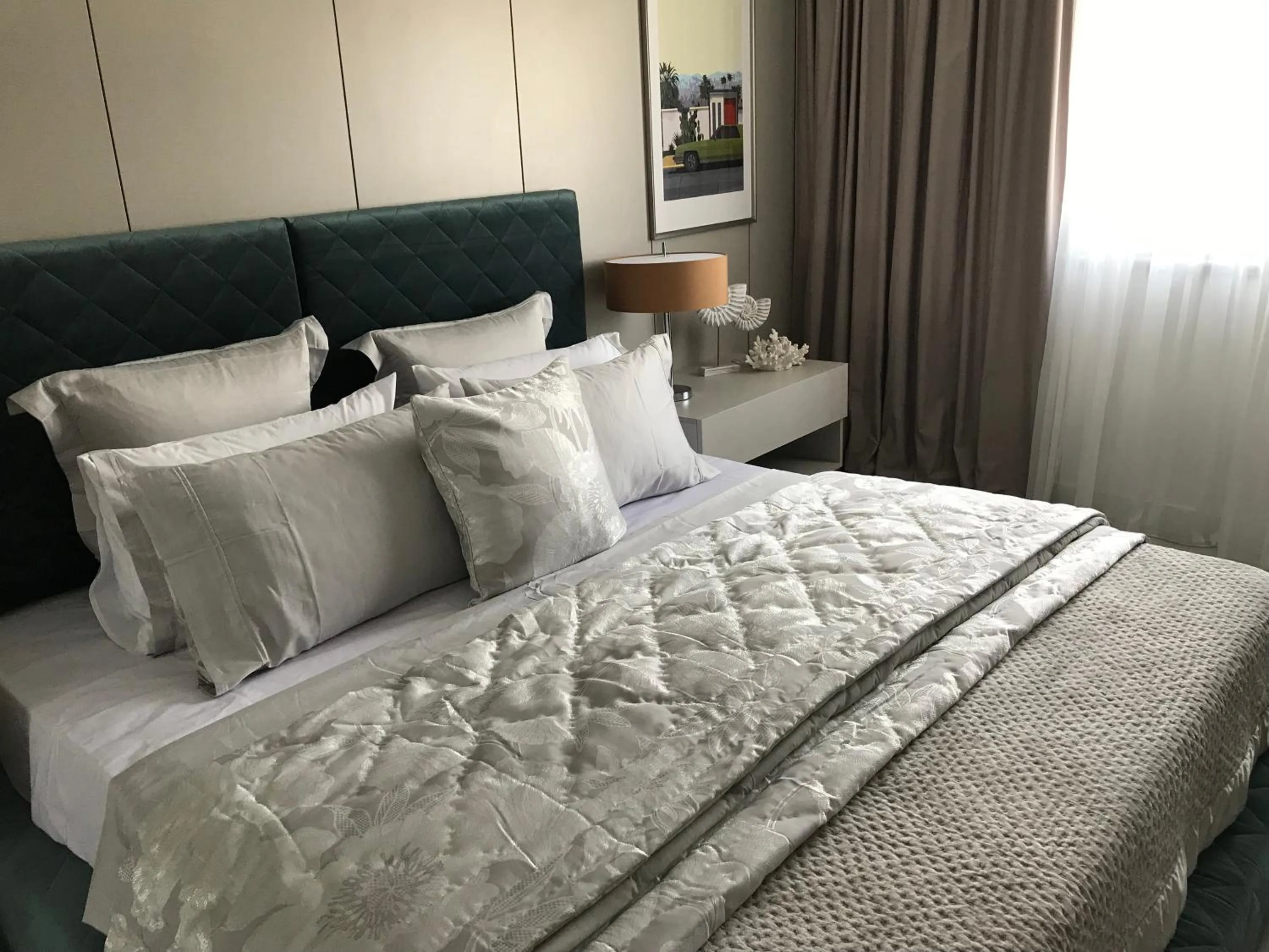 Bed in Levante Holiday Apartments