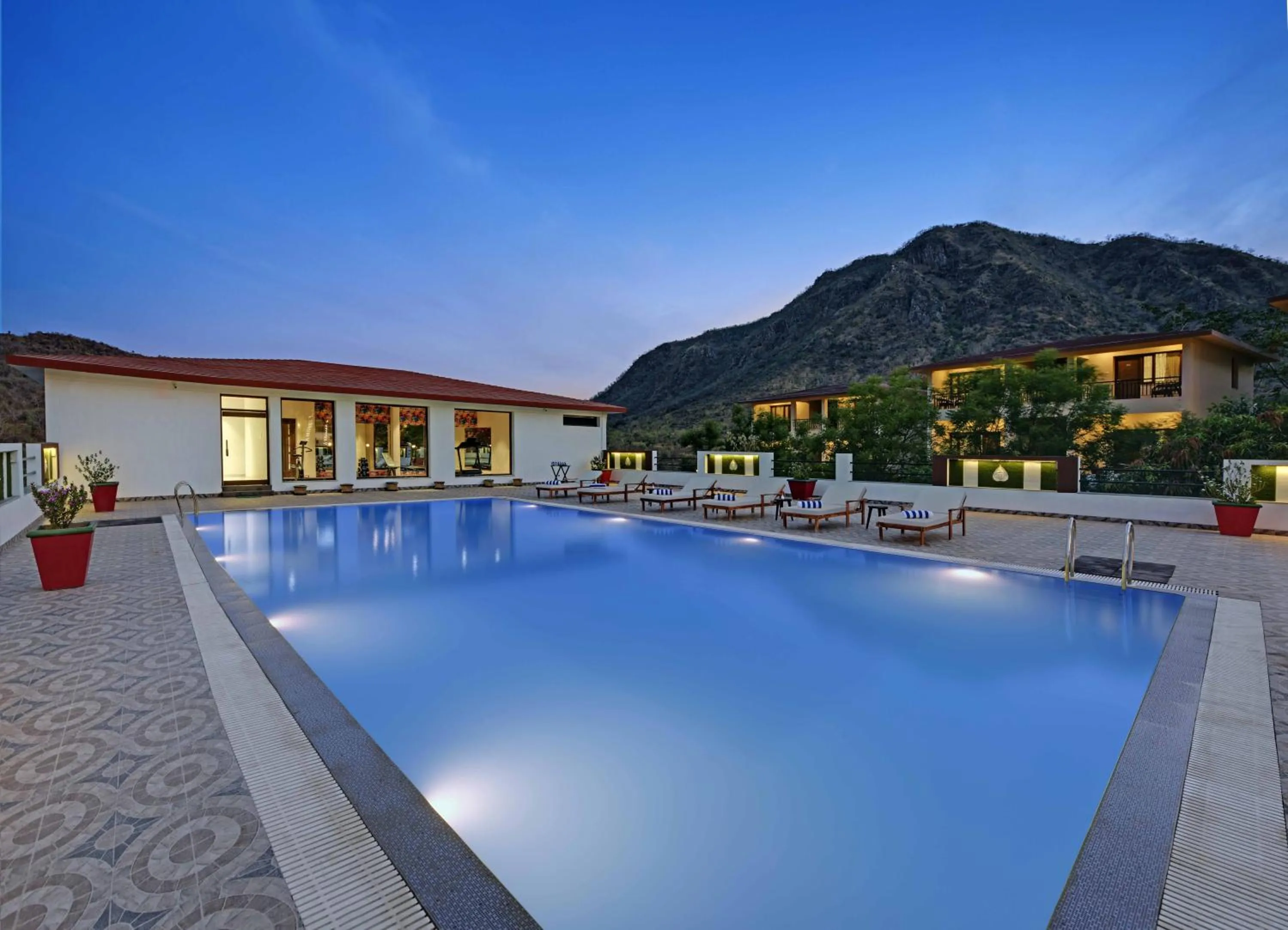 Swimming pool in The Maharana Bagh by Trulyy