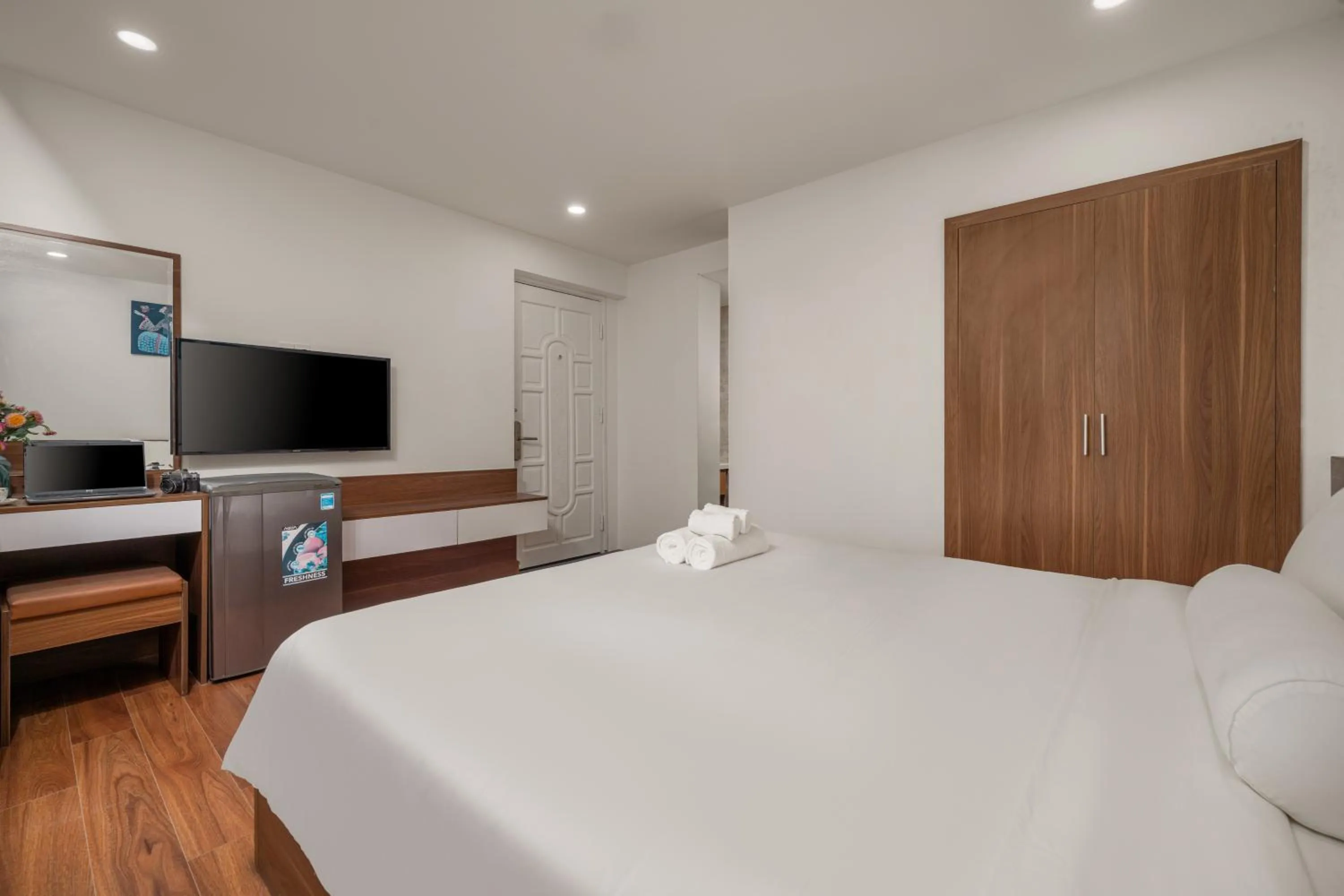 Bed in Rest Hotel & Apartment