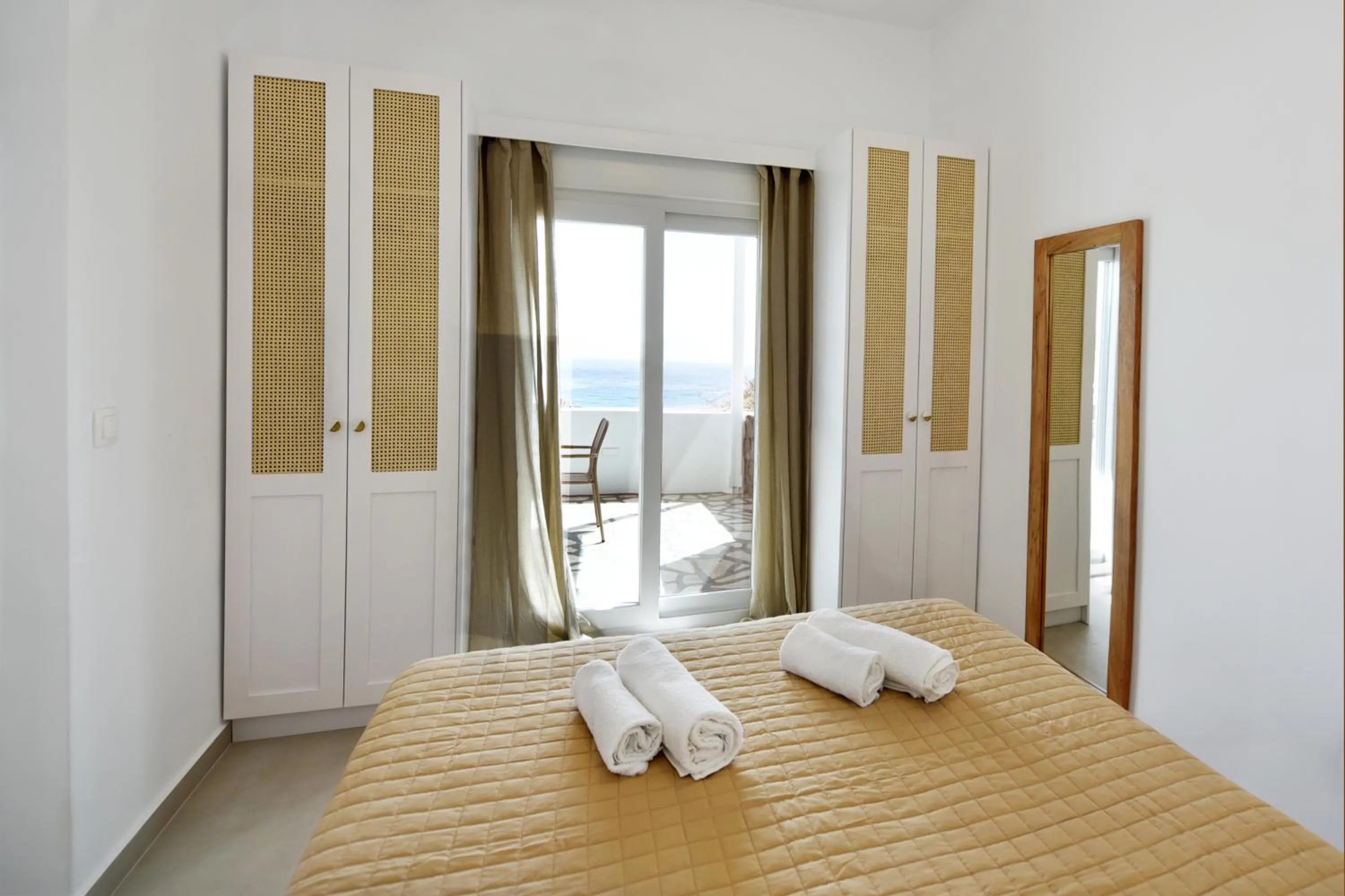 Bed in Giourgas Studios & Apartments