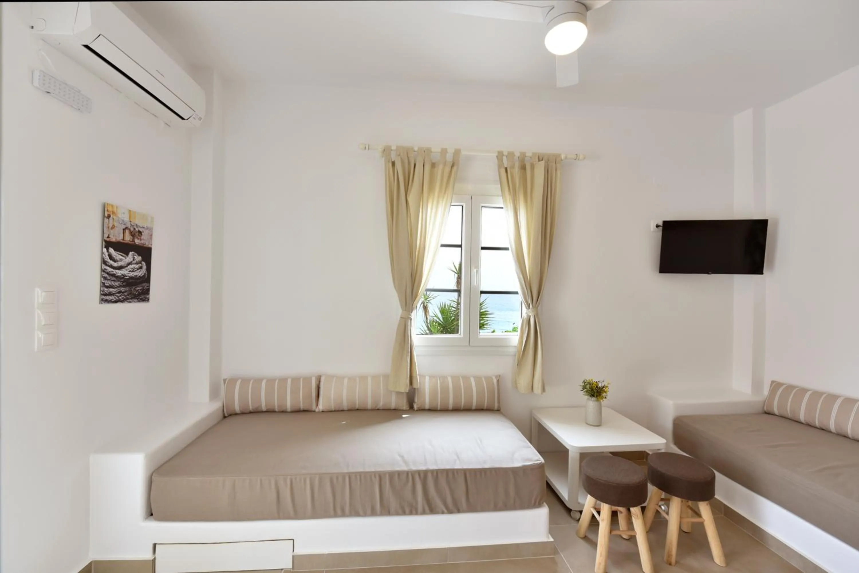 Bed in Giourgas Studios & Apartments