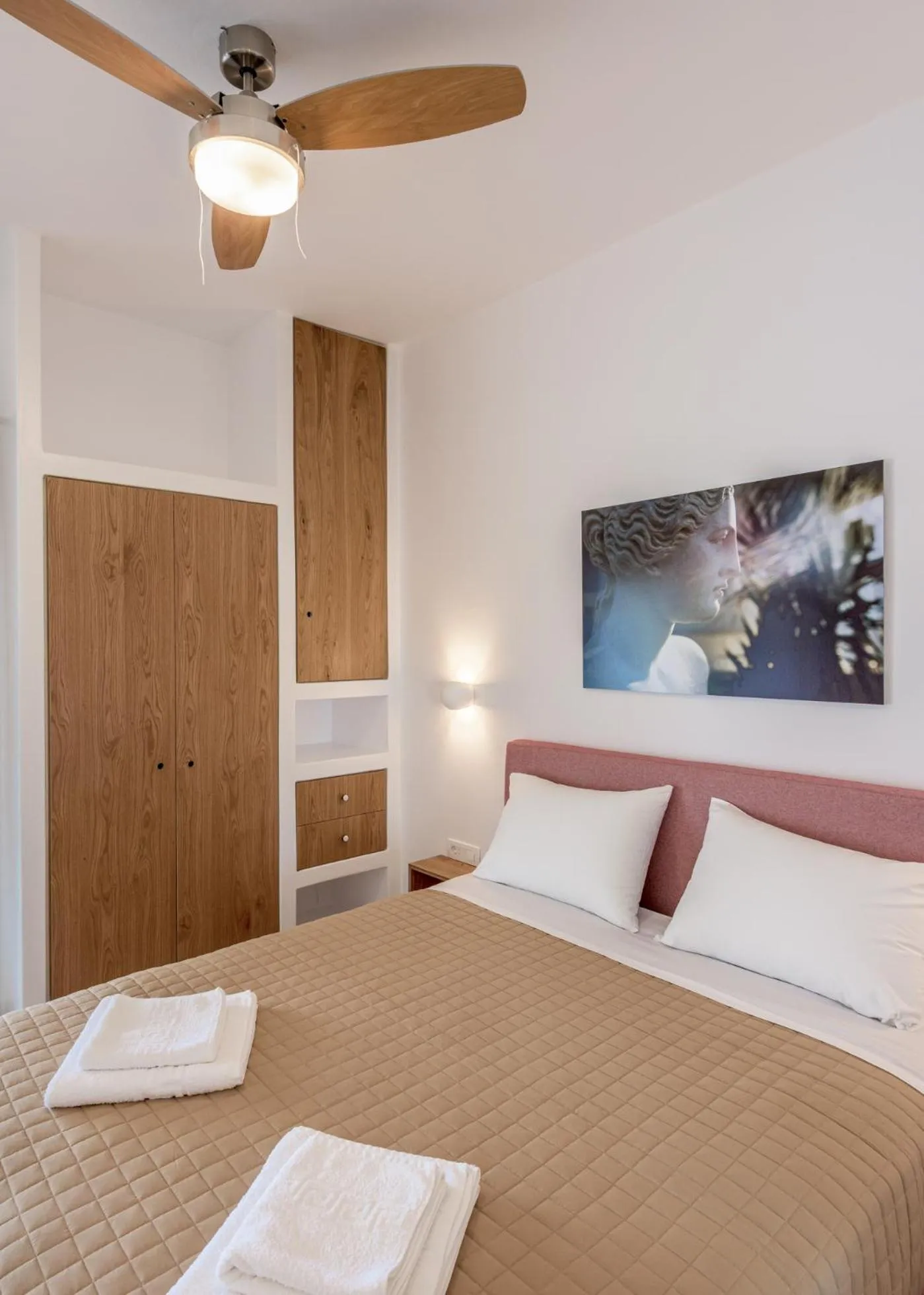 Bed in Giourgas Studios & Apartments