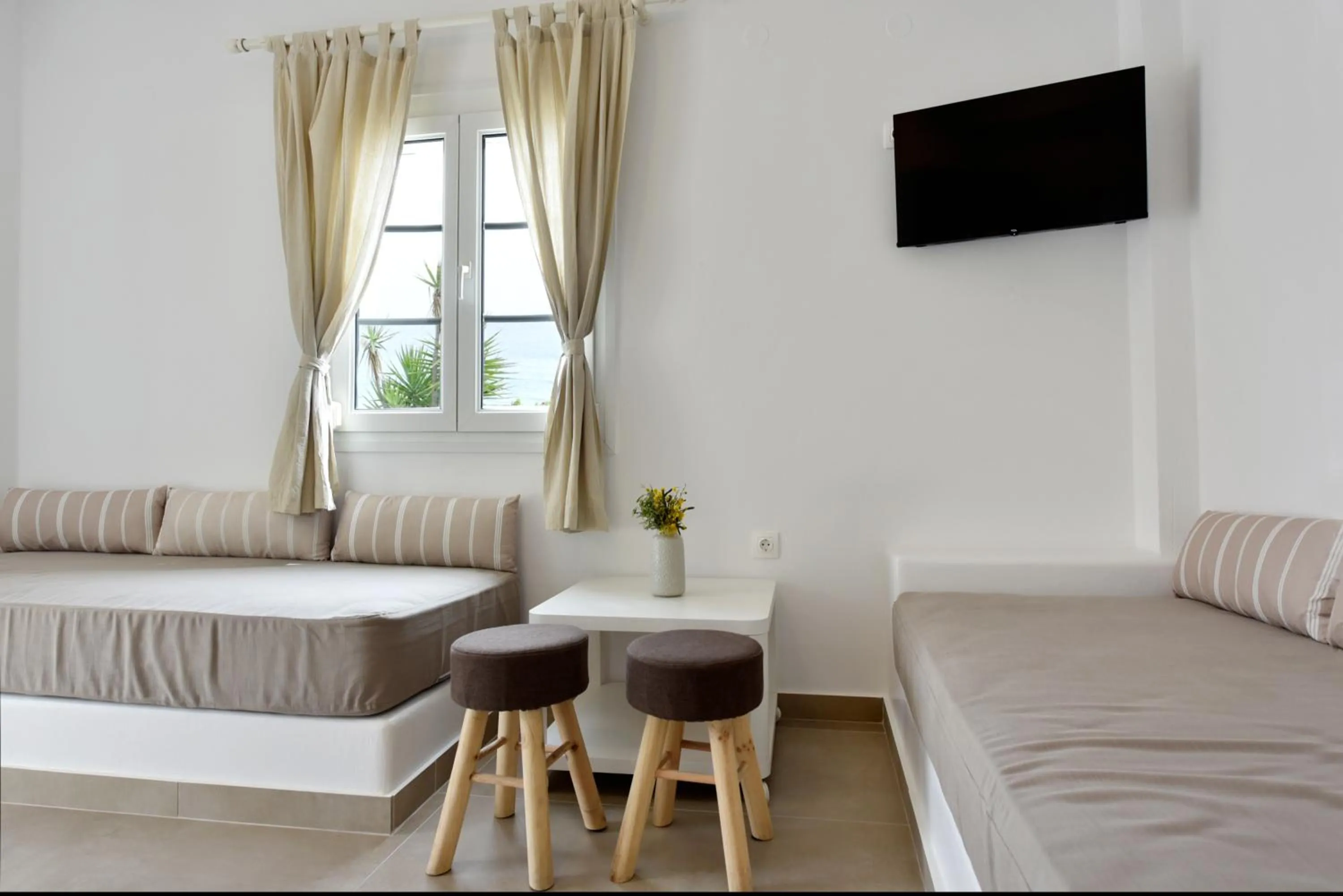 Bed in Giourgas Studios & Apartments