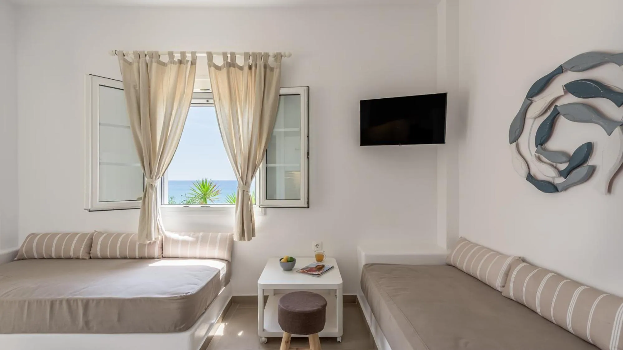 Bed in Giourgas Studios & Apartments