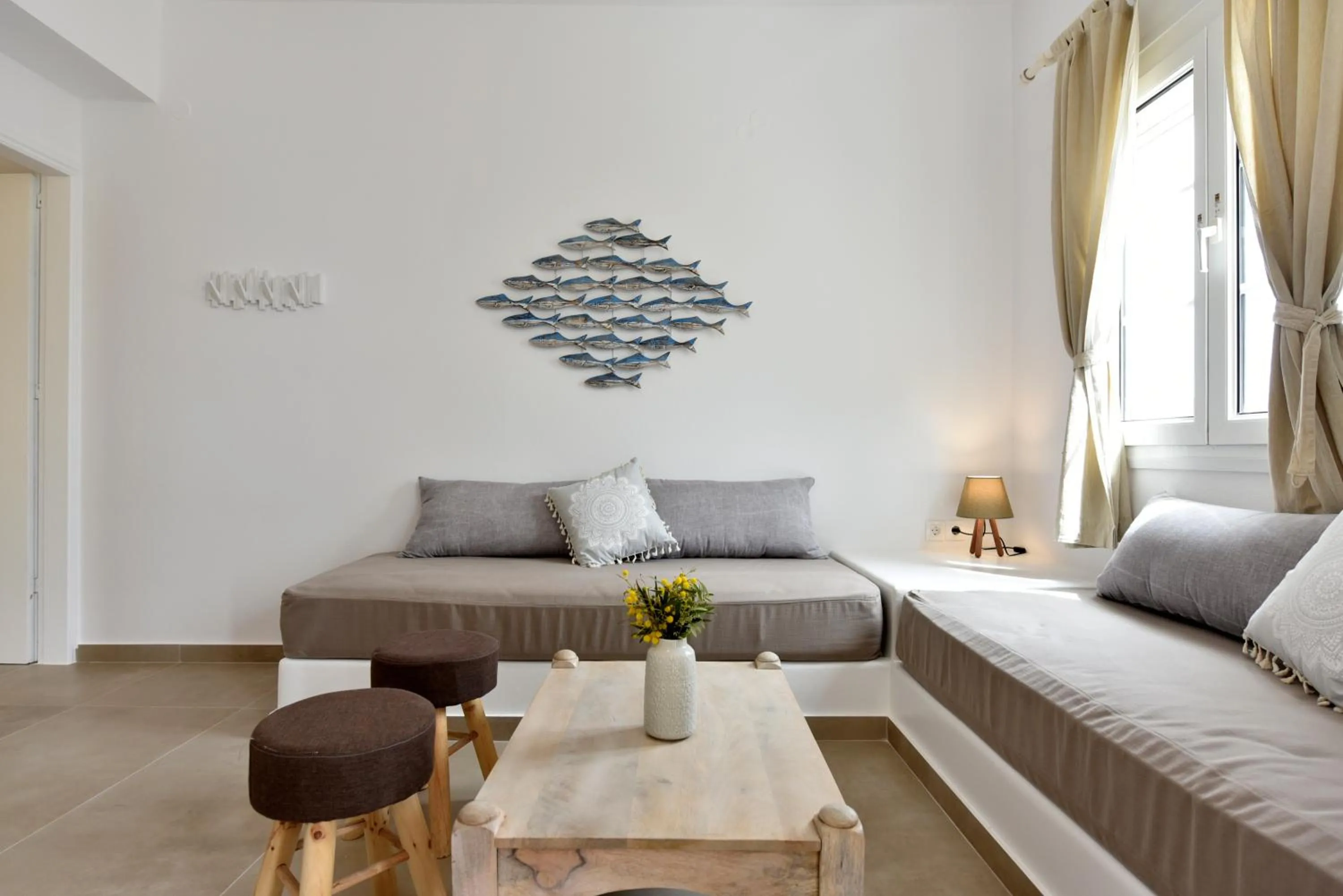 Bed in Giourgas Studios & Apartments