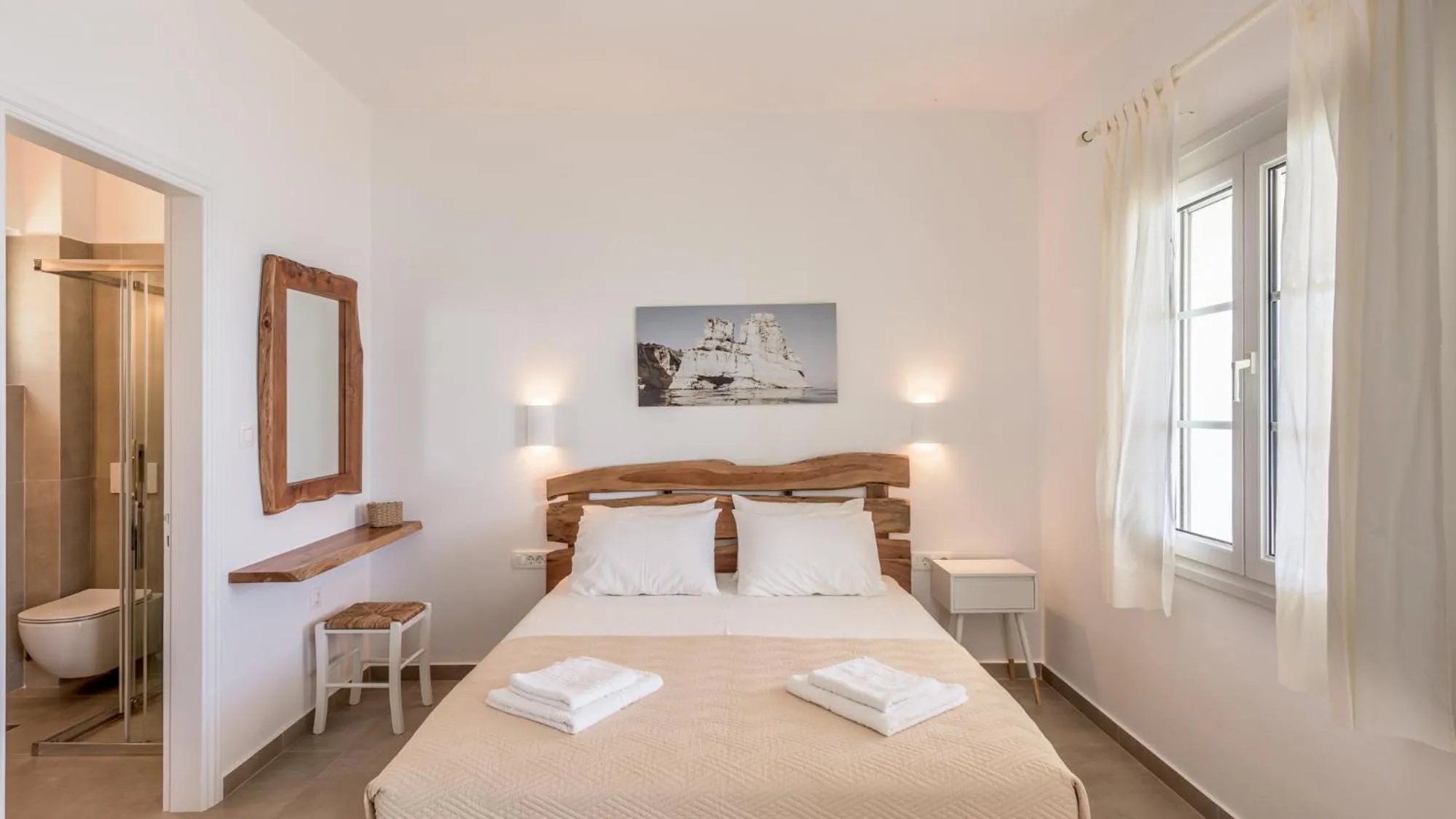 Bed in Giourgas Studios & Apartments