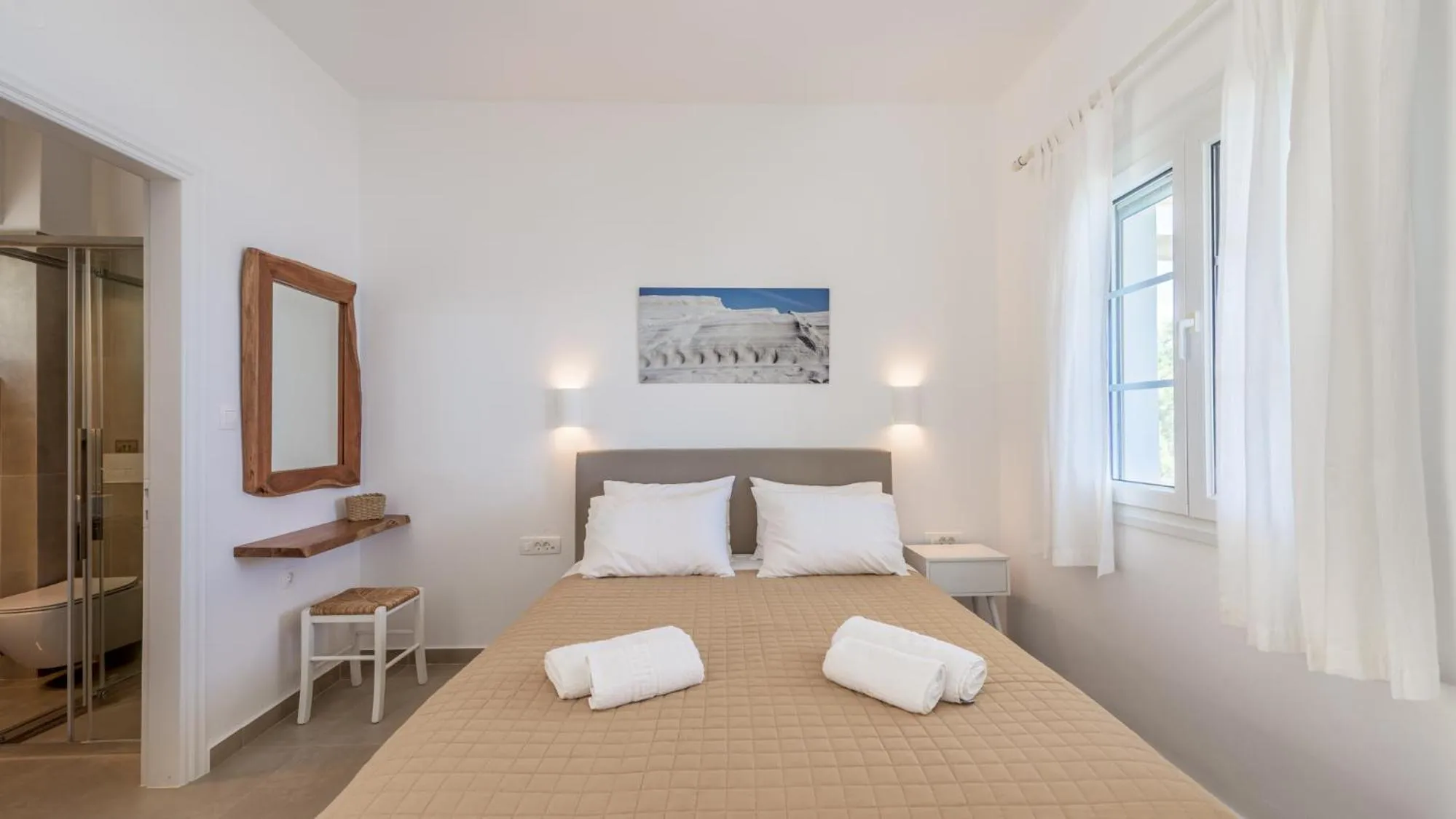 Bed in Giourgas Studios & Apartments