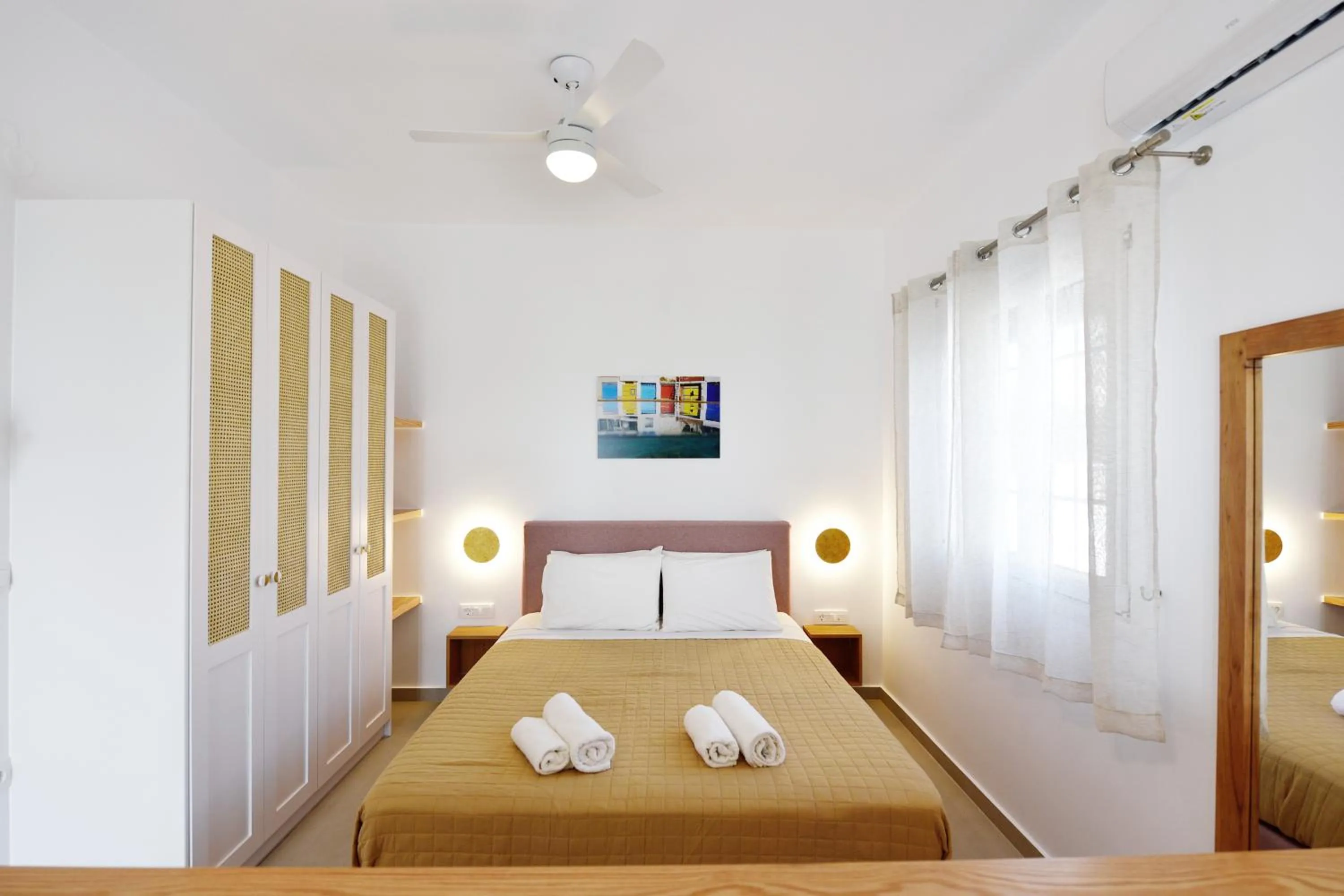 Bed in Giourgas Studios & Apartments