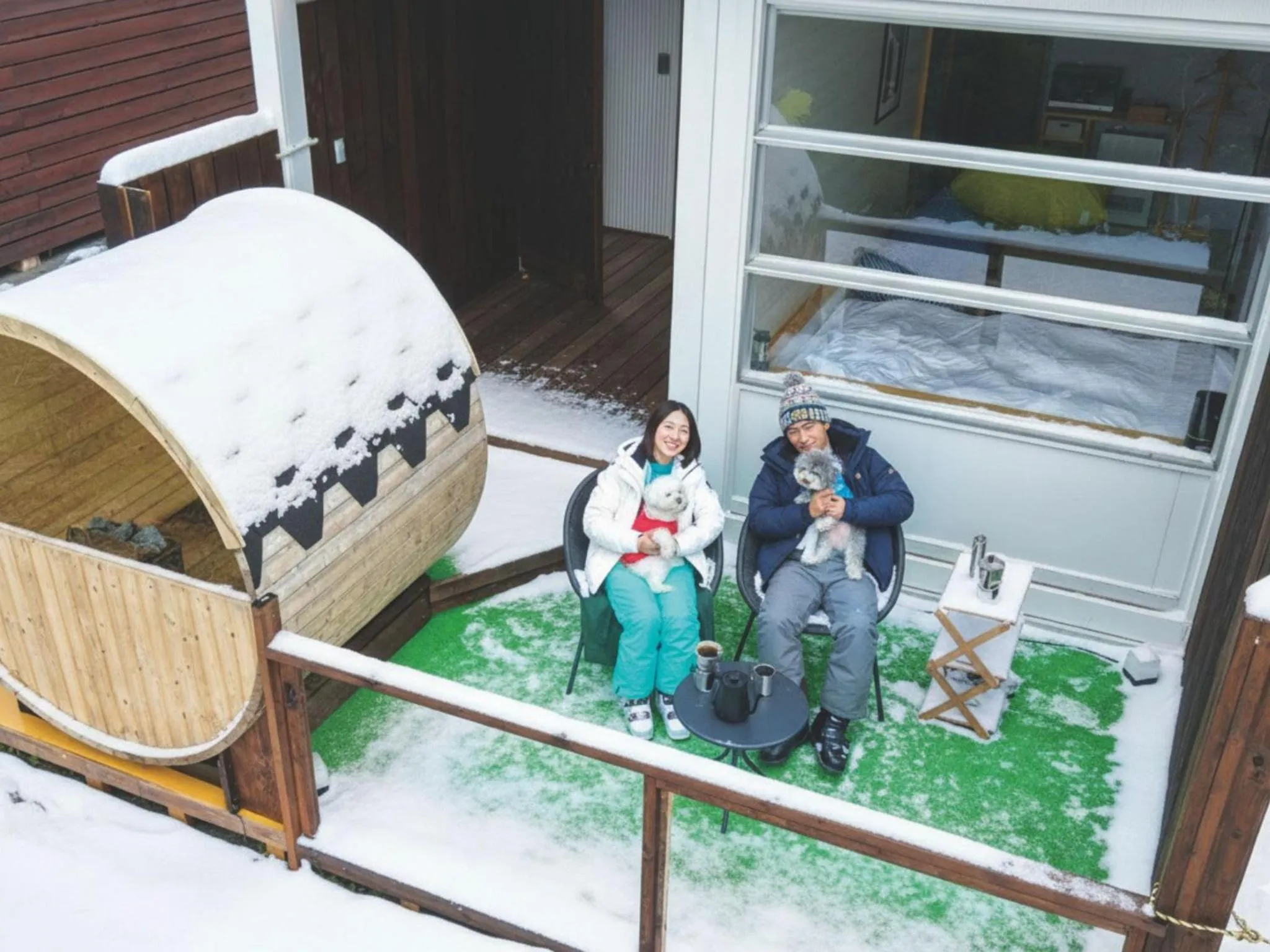 Balcony/Terrace in Manten no Yado