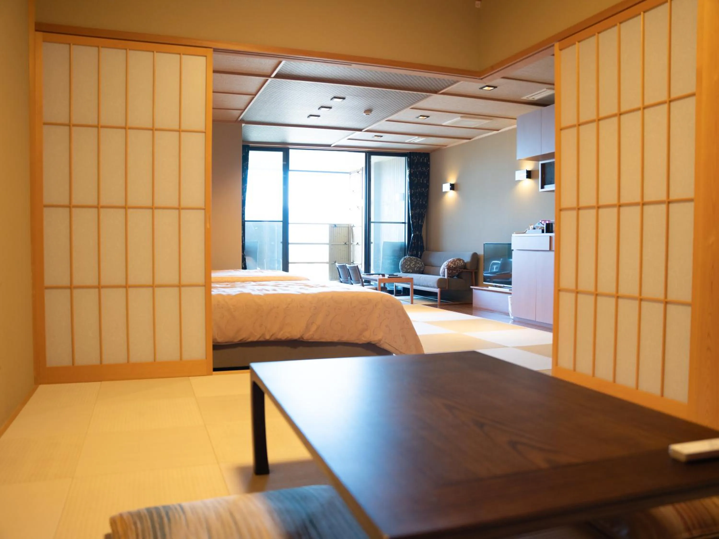 Bed in Manten no Yado